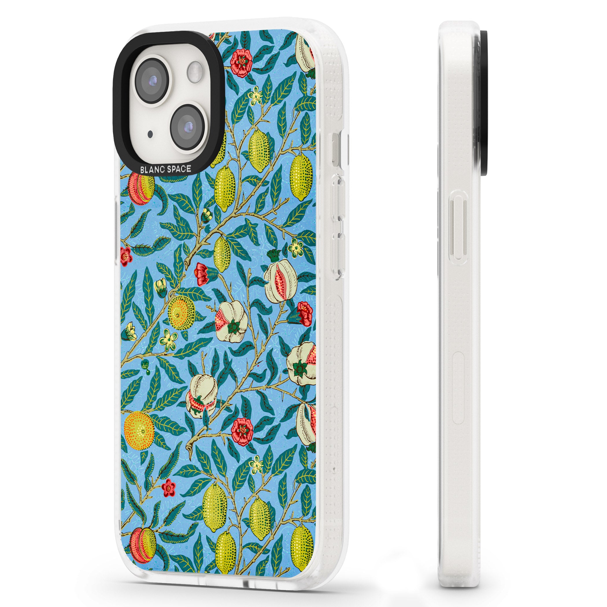 Vintage Fruits iPhone 15 / 14 / 13 Clear Case Impact Air - Blanc Space