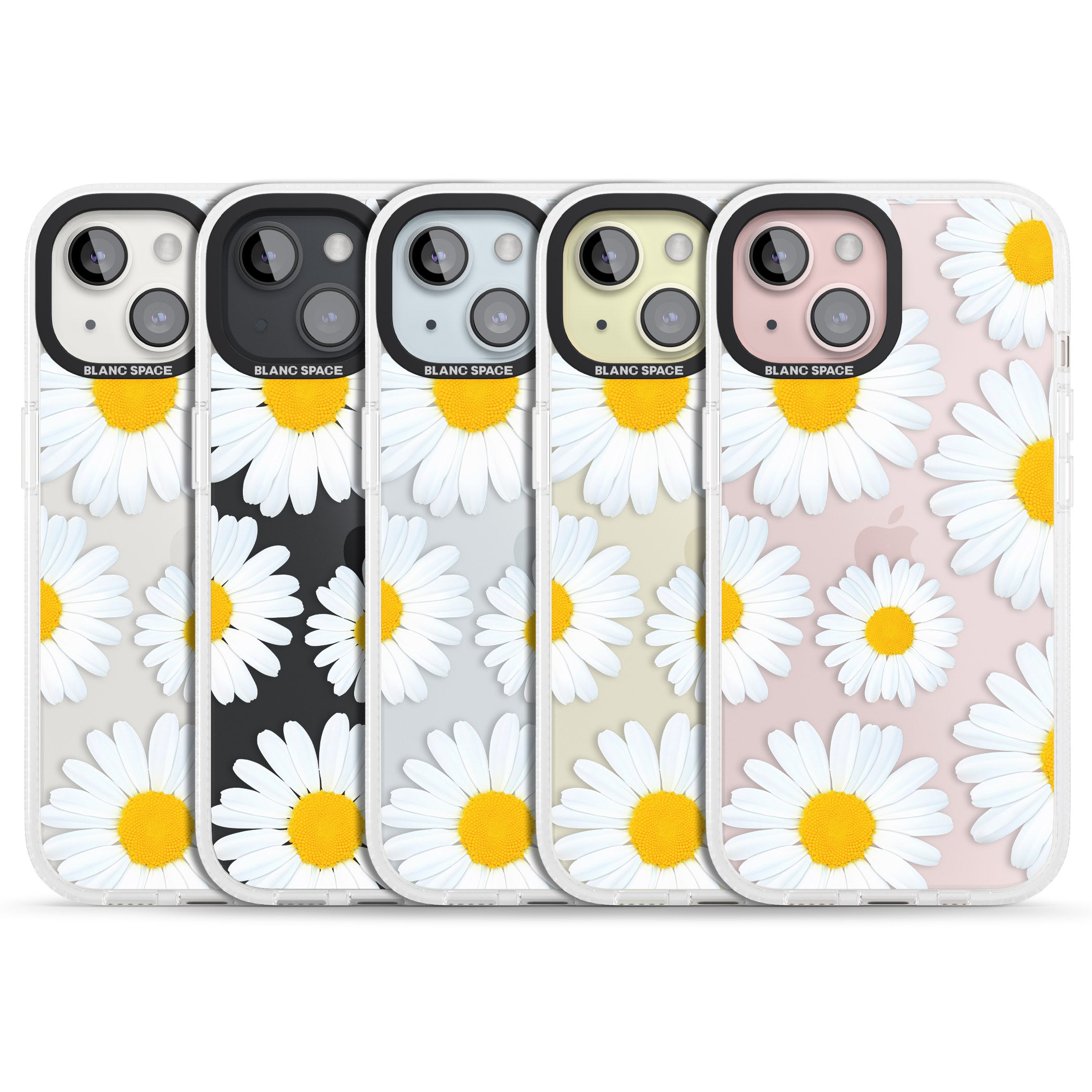 Summer Daisy iPhone 15 / 14 / 13 Clear Case Impact Air - Blanc Space