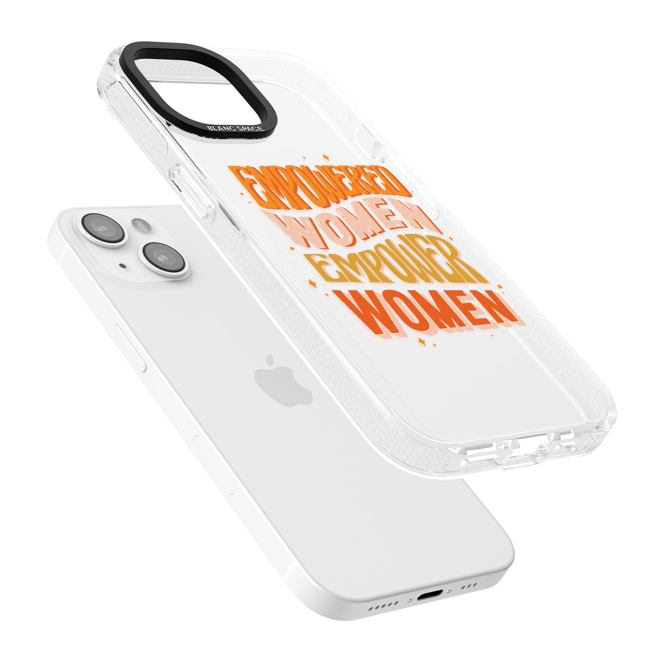 Empowered Women iPhone 15 / 14 / 13 Clear Case Impact Air - Blanc Space