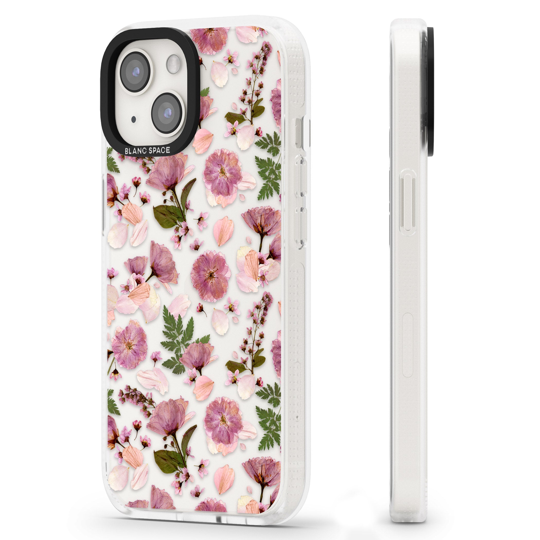 Floral Menagerie Transparent Design iPhone 15 / 14 / 13 Clear Case Impact Air - Blanc Space