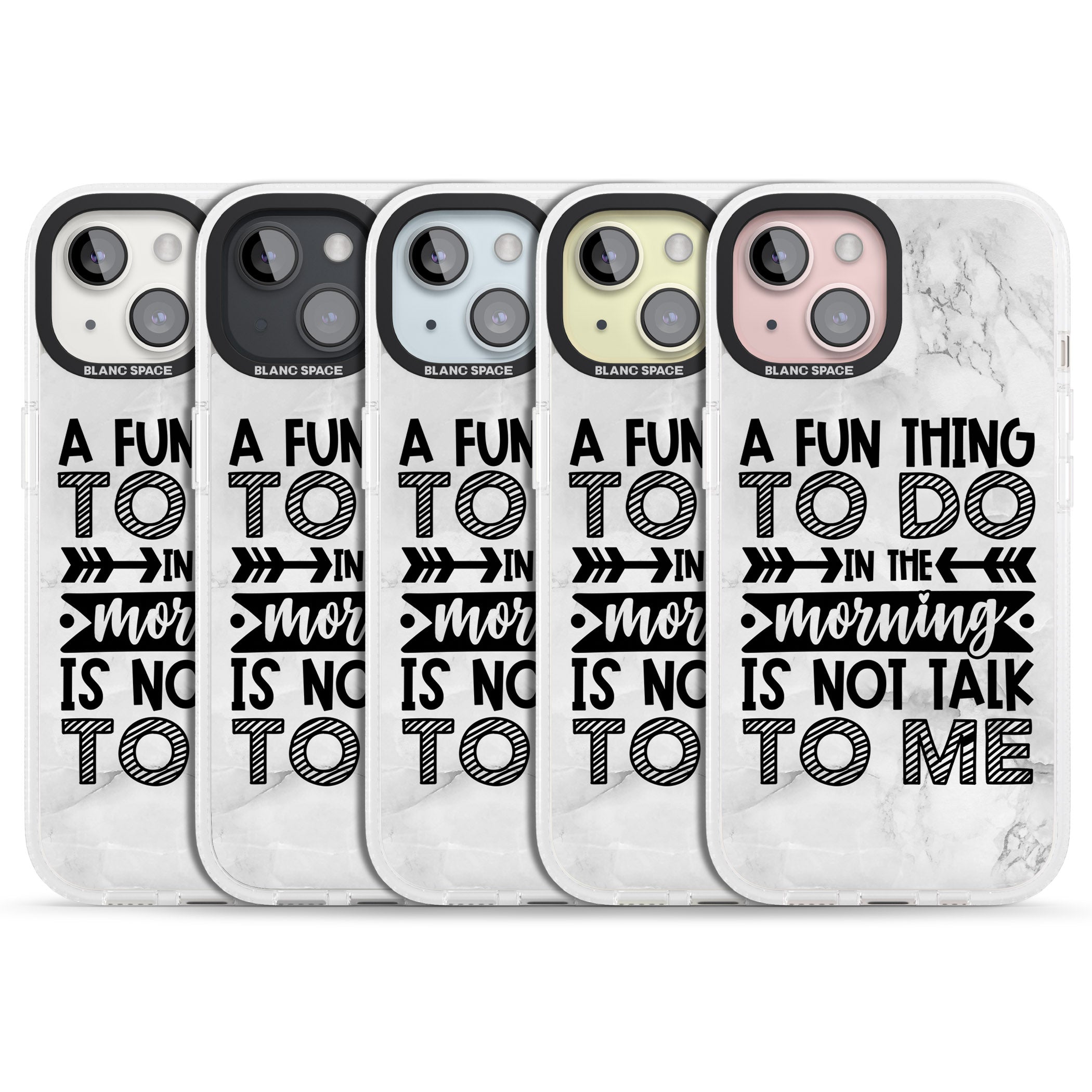 A Fun thing to do iPhone 15 / 14 / 13 Clear Case Impact Air - Blanc Space