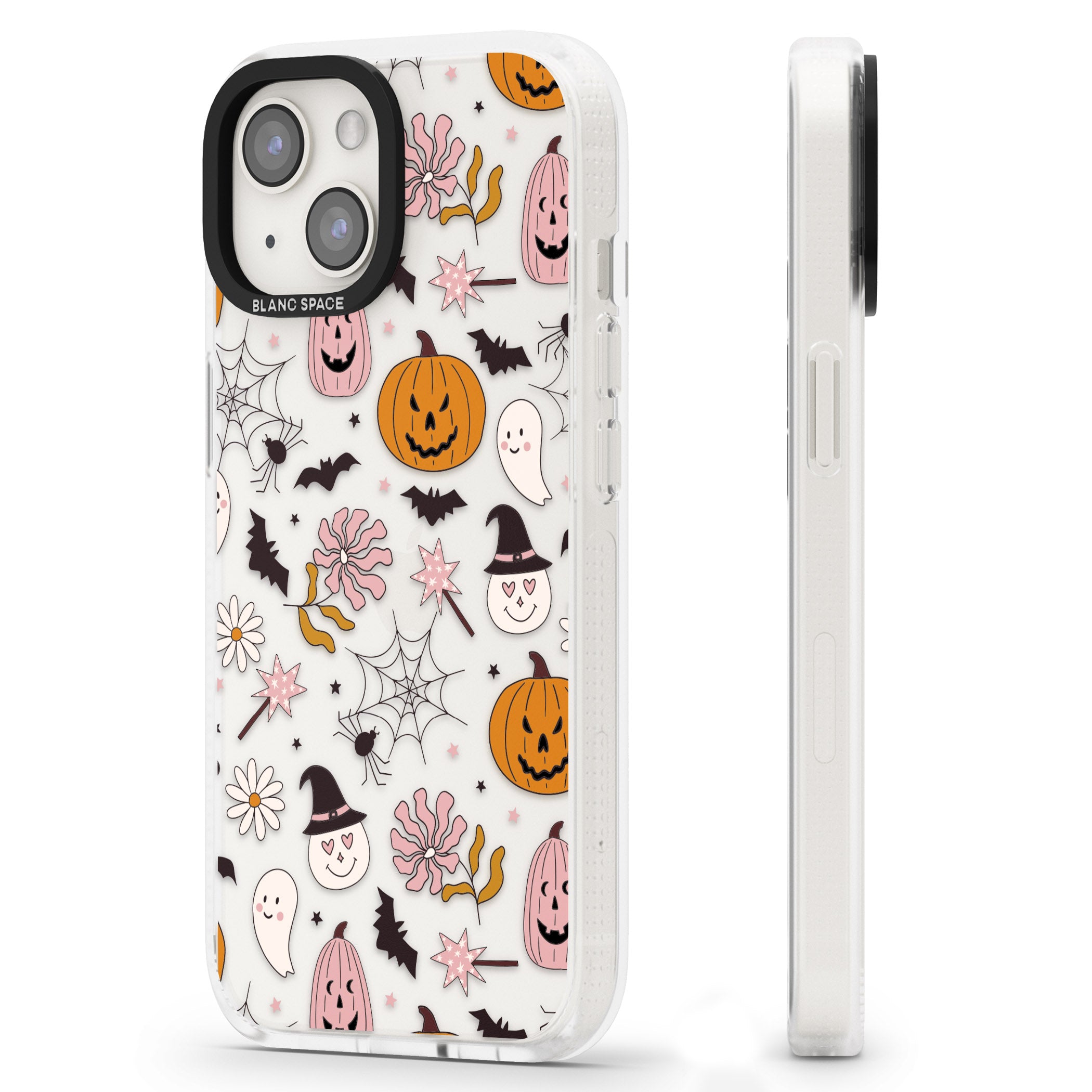 Spooky Mix iPhone 15 / 14 / 13 Clear Case Impact Air - Blanc Space