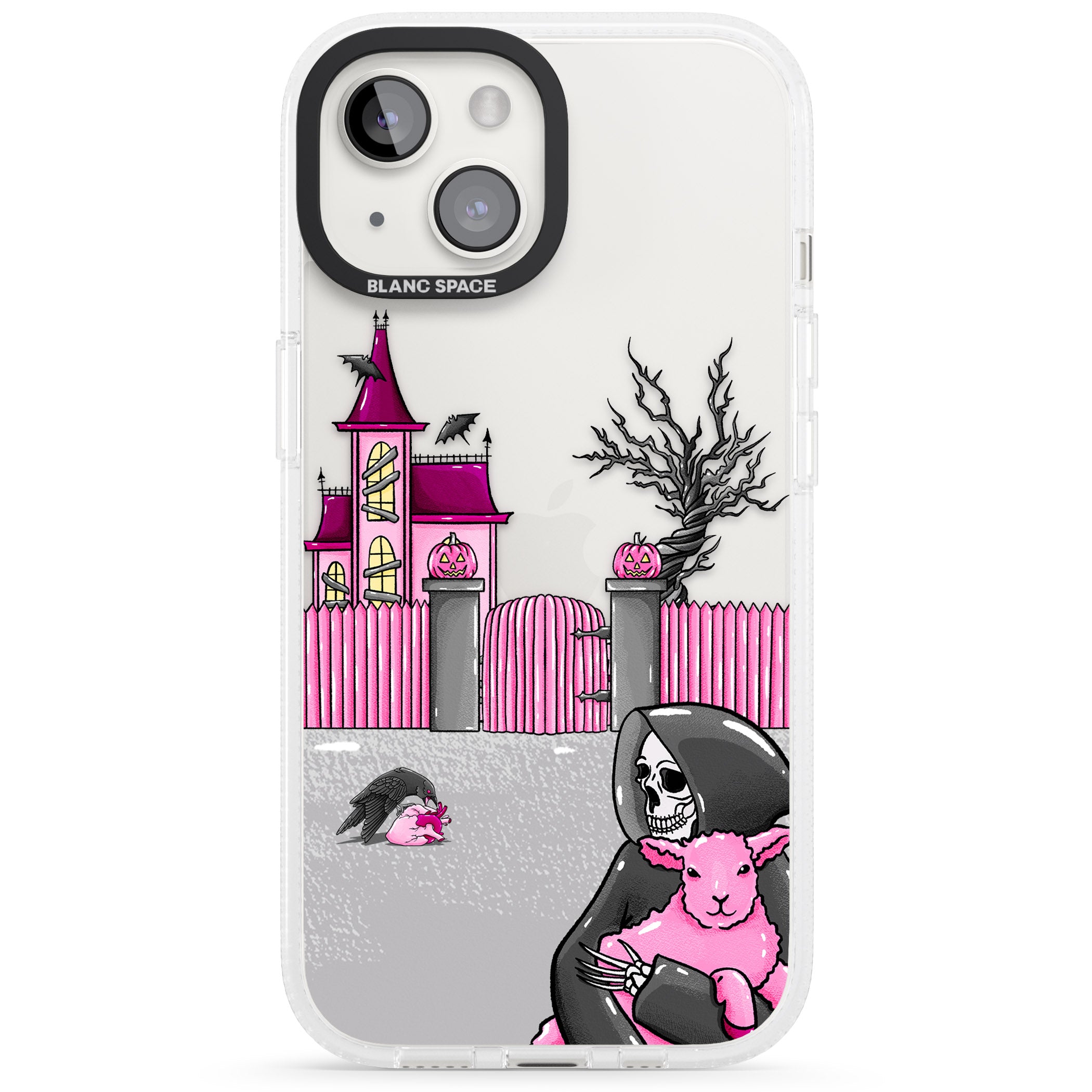 Left With My Heart iPhone 15 / 14 / 13 Clear Case Impact Air - Blanc Space