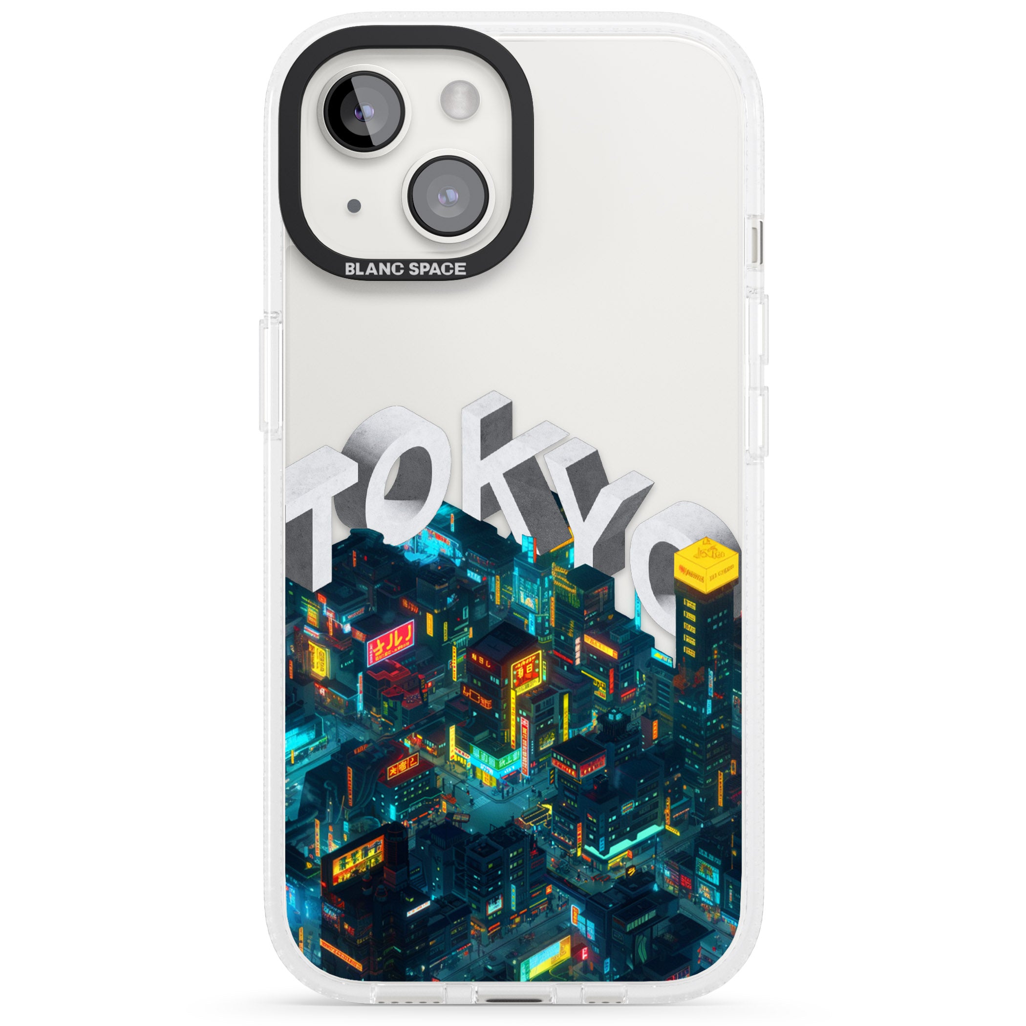 Tokyo iPhone 15 / 14 / 13 Clear Case Impact Air - Blanc Space