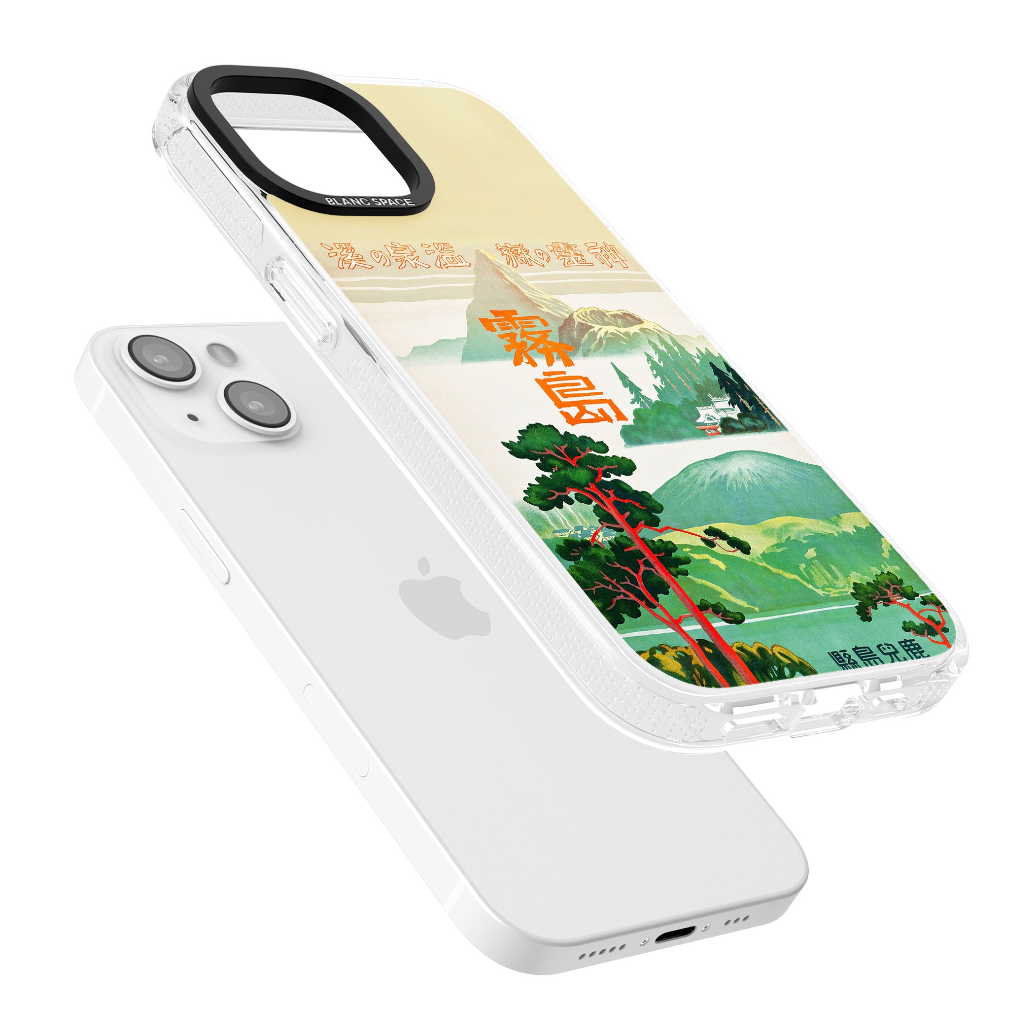 Japan Travel Poster (1930s) iPhone 15 / 14 / 13 Clear Case Impact Air - Blanc Space