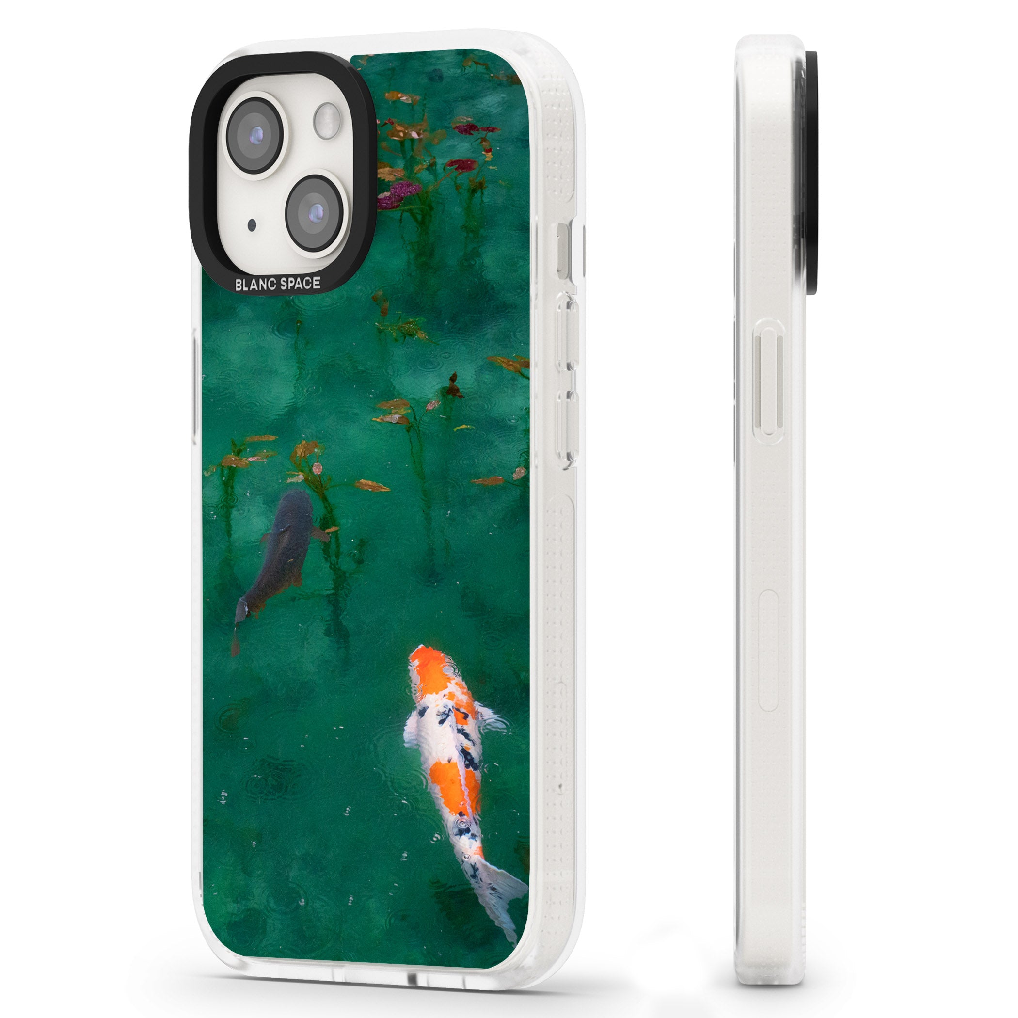 Koi Fish iPhone 15 / 14 / 13 Clear Case Impact Air - Blanc Space