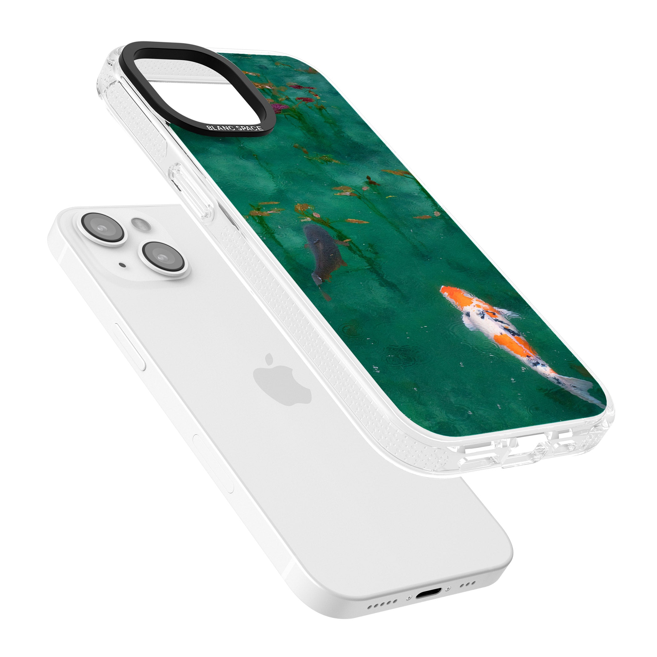 Koi Fish iPhone 15 / 14 / 13 Clear Case Impact Air - Blanc Space