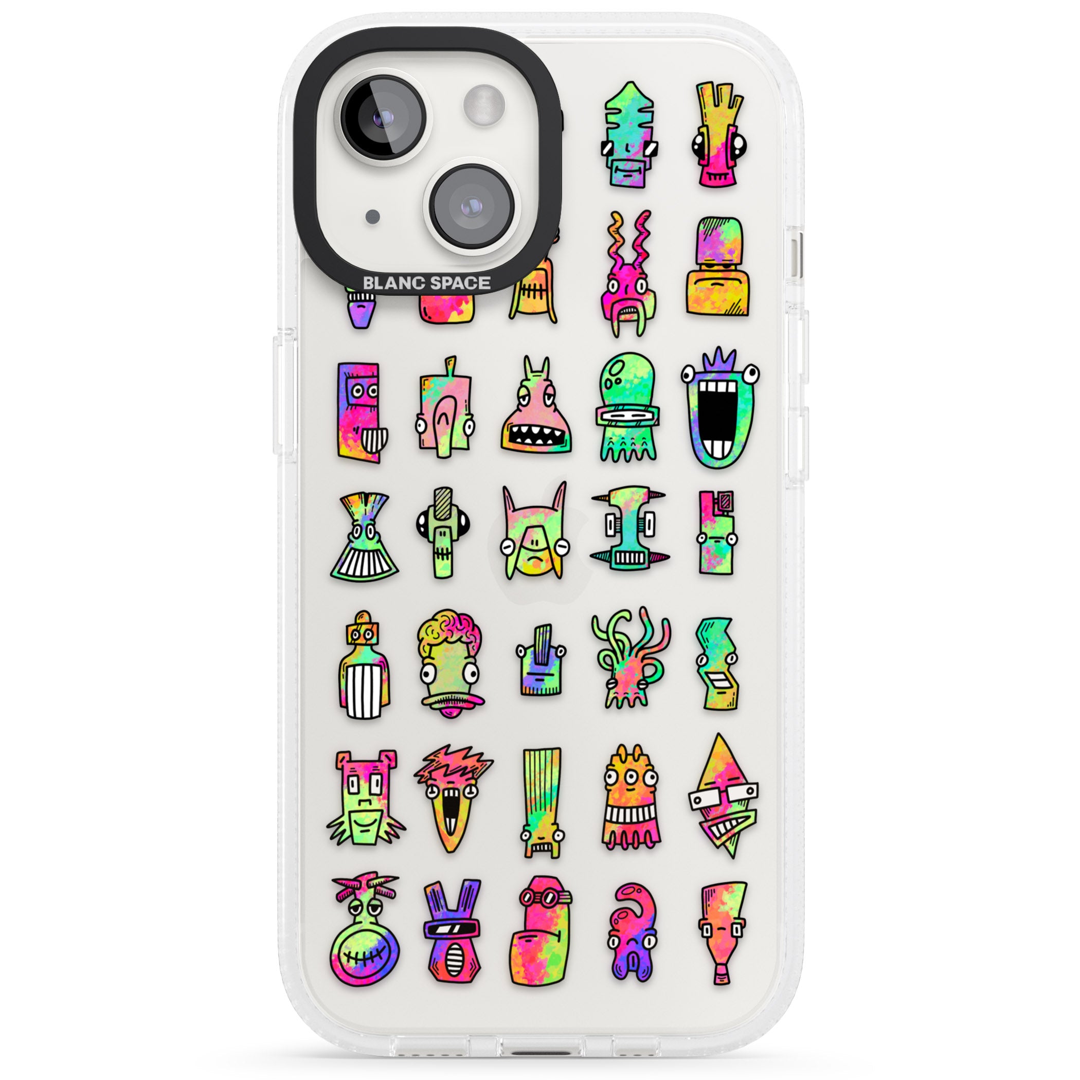 Splashy Friends iPhone 15 / 14 / 13 Clear Case Impact Air - Blanc Space