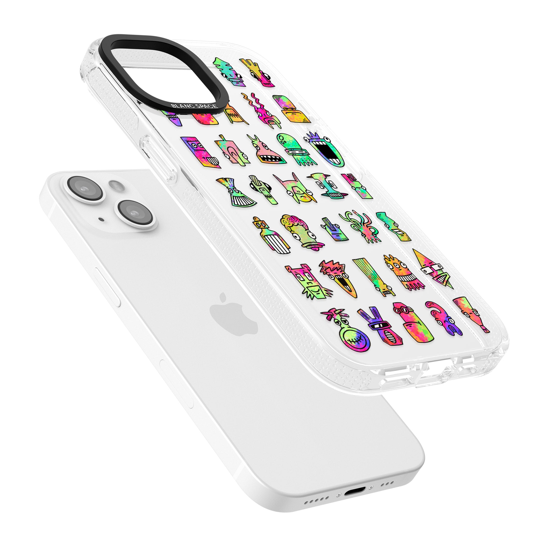 Splashy Friends iPhone 15 / 14 / 13 Clear Case Impact Air - Blanc Space