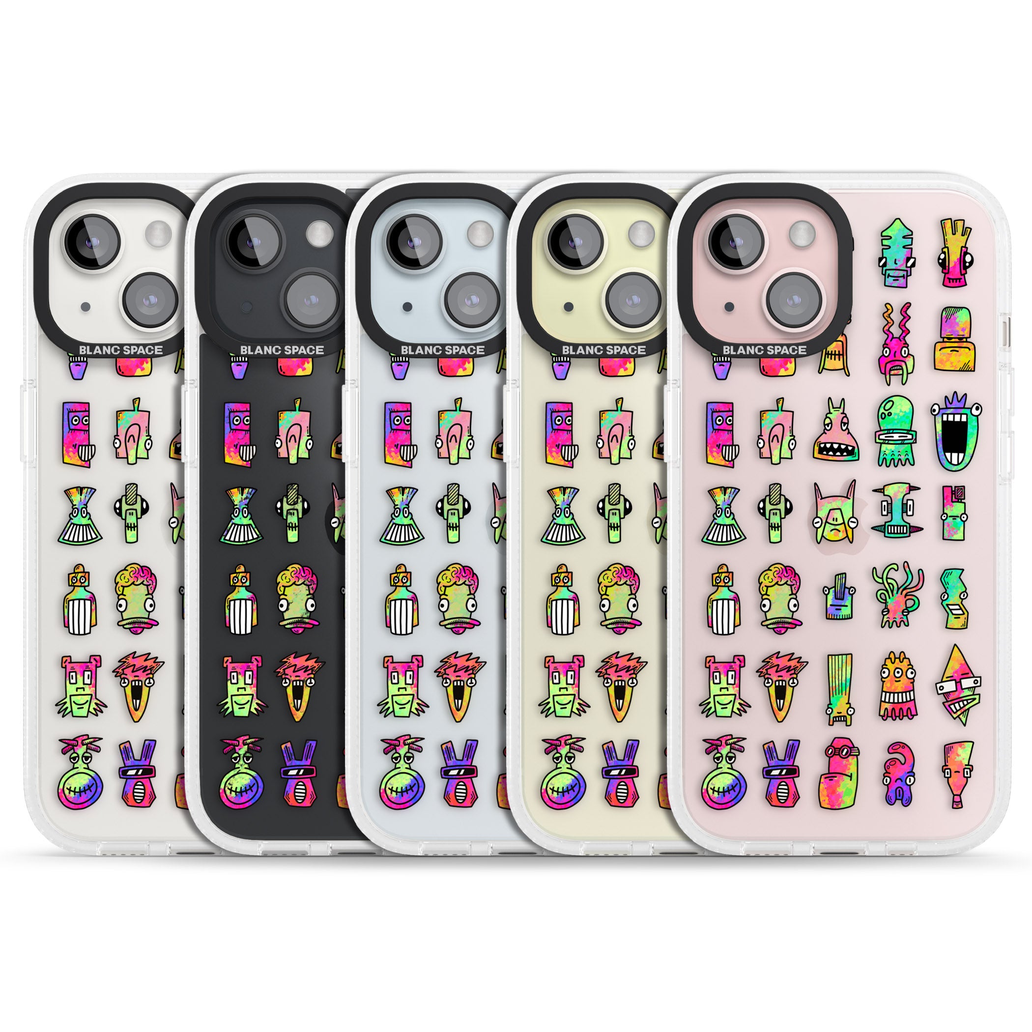 Splashy Friends iPhone 15 / 14 / 13 Clear Case Impact Air - Blanc Space