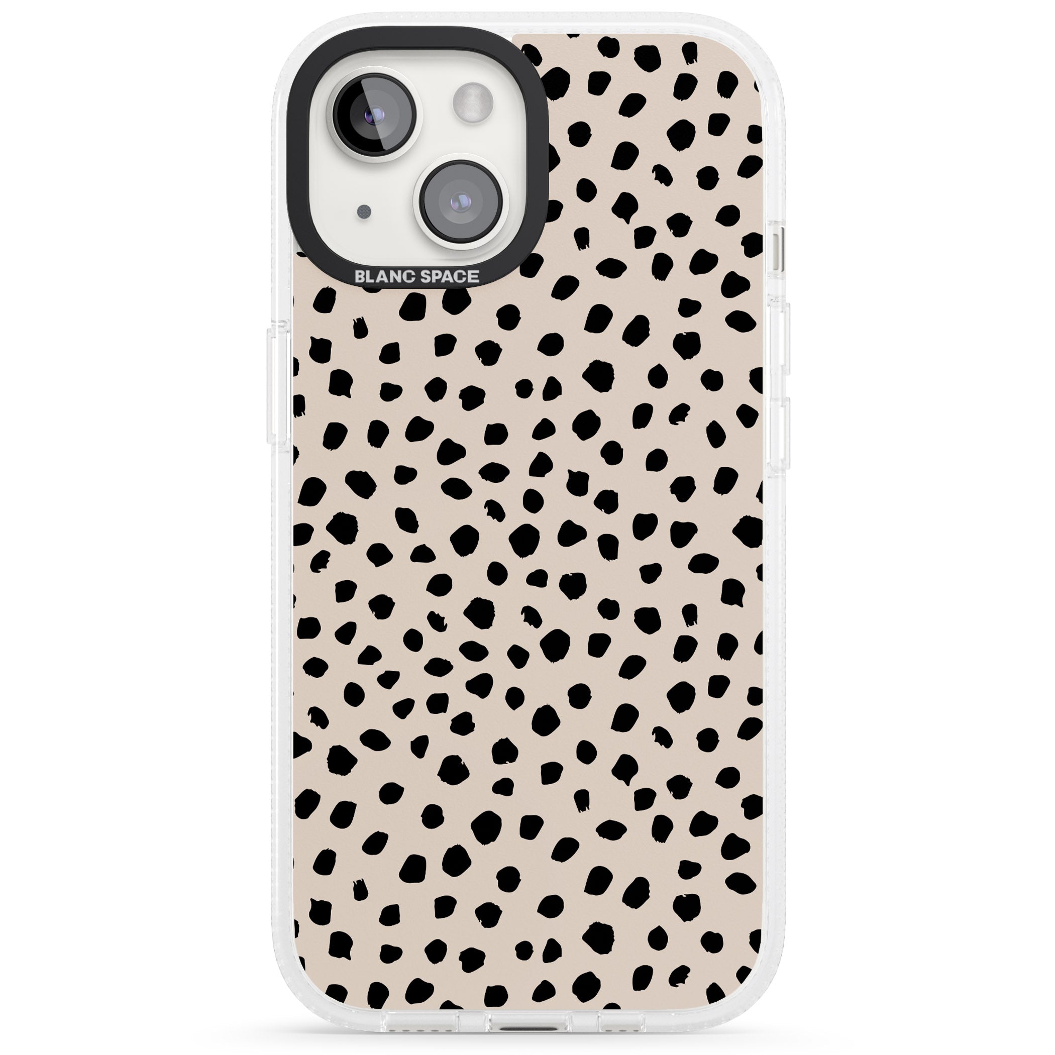 Almond Latte iPhone 15 / 14 / 13 Clear Case Impact Air - Blanc Space