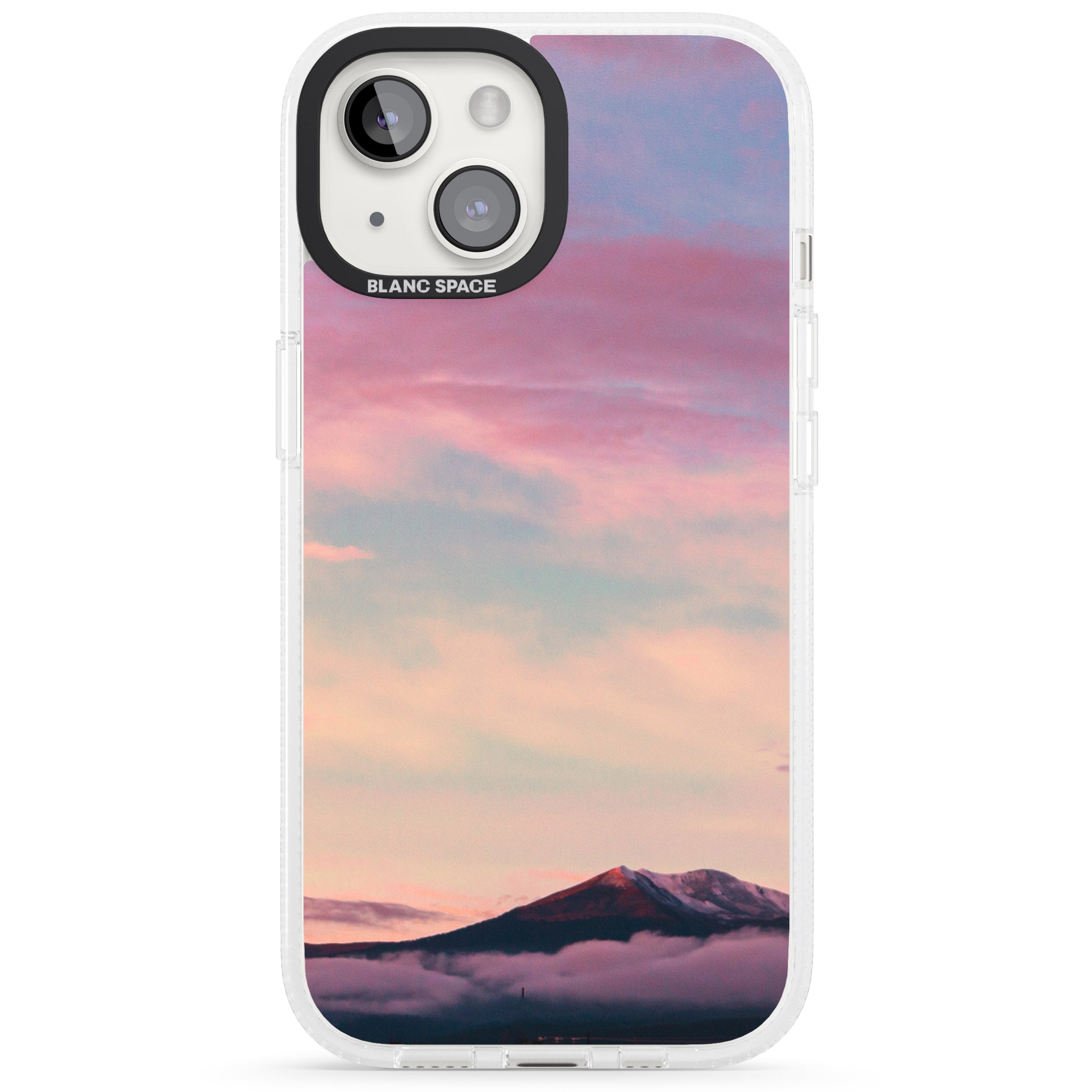 Cloudy Sunset Photograph iPhone 15 / 14 / 13 Clear Case Impact Air - Blanc Space