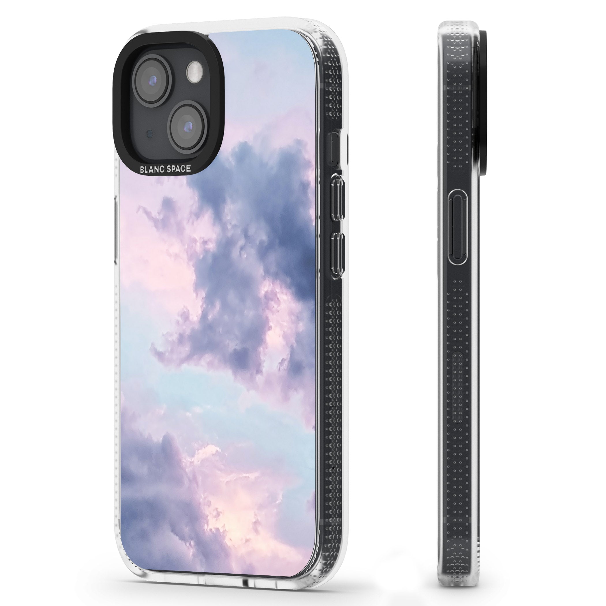 Purple Clouds Photograph iPhone 15 / 14 / 13 Clear Case Impact Air - Blanc Space