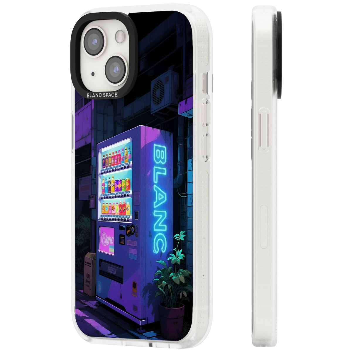 Shibuya Glow iPhone 13 / iPhone 14 / iPhone 14 Plus / iPhone 15 / iPhone 15 Plus Impact Air Clear Phone Case side