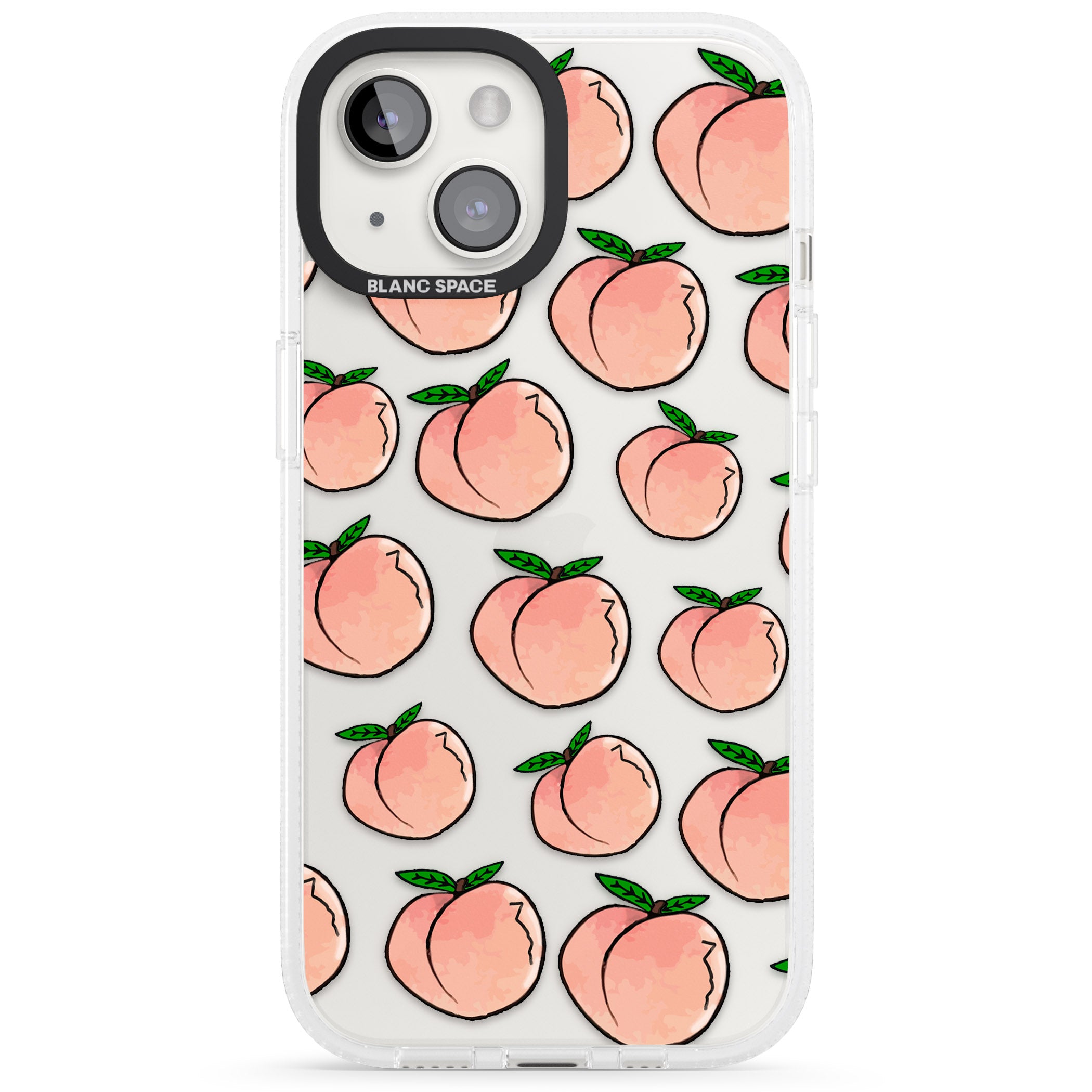 Life's a Peach iPhone 15 / 14 / 13 Clear Case Impact Air - Blanc Space