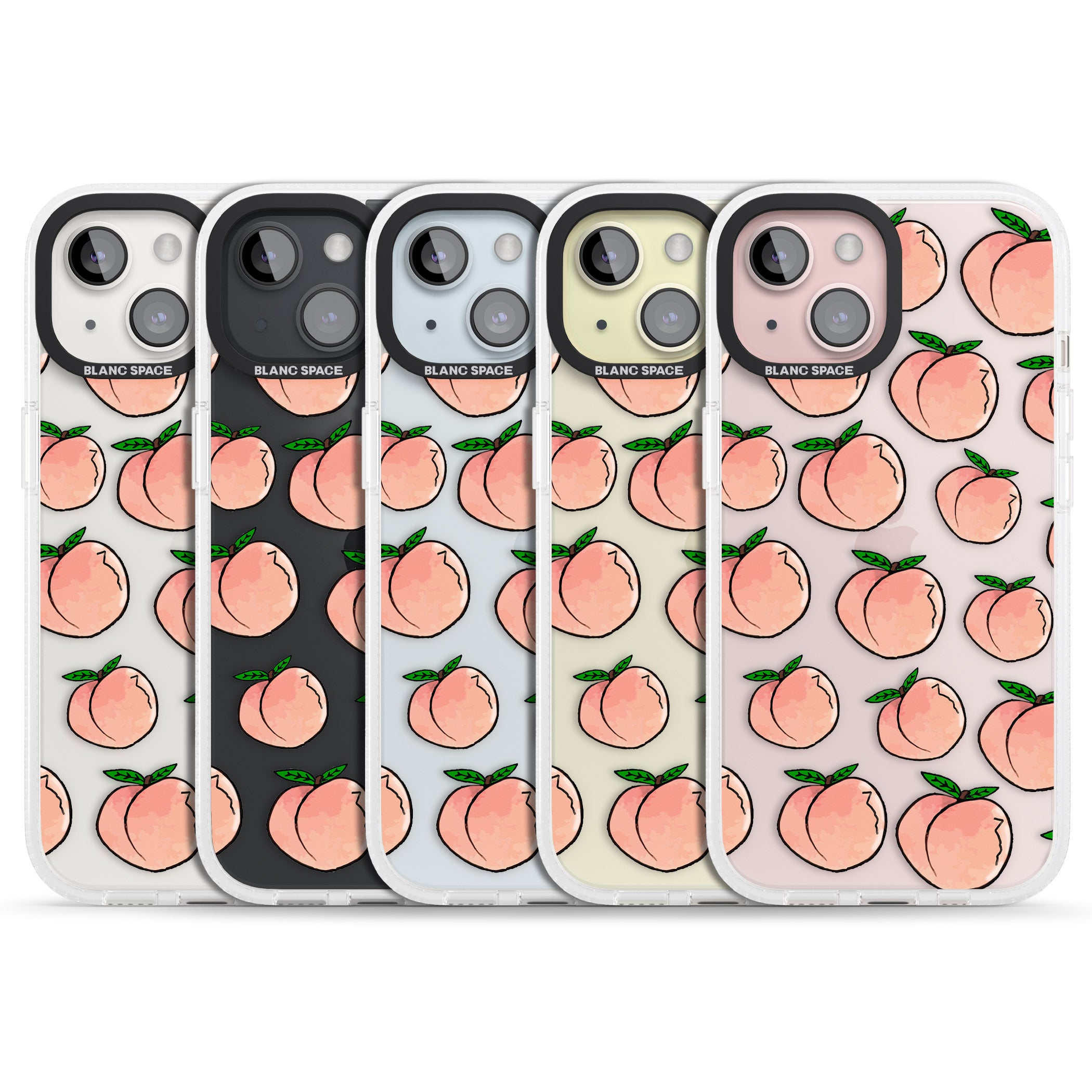 Life's a Peach iPhone 15 / 14 / 13 Clear Case Impact Air - Blanc Space