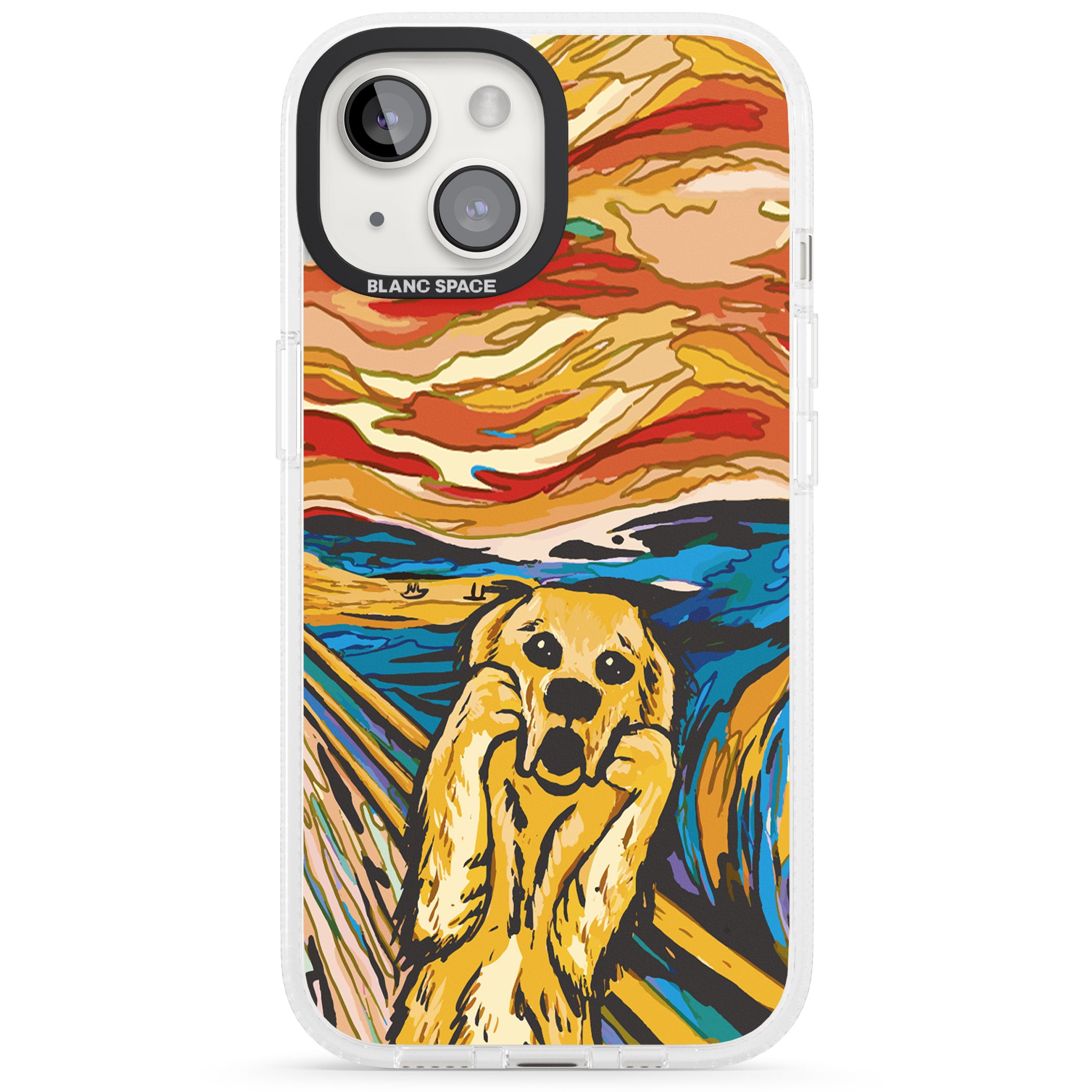 The Bark iPhone 15 / 14 / 13 Clear Case Impact Air - Blanc Space