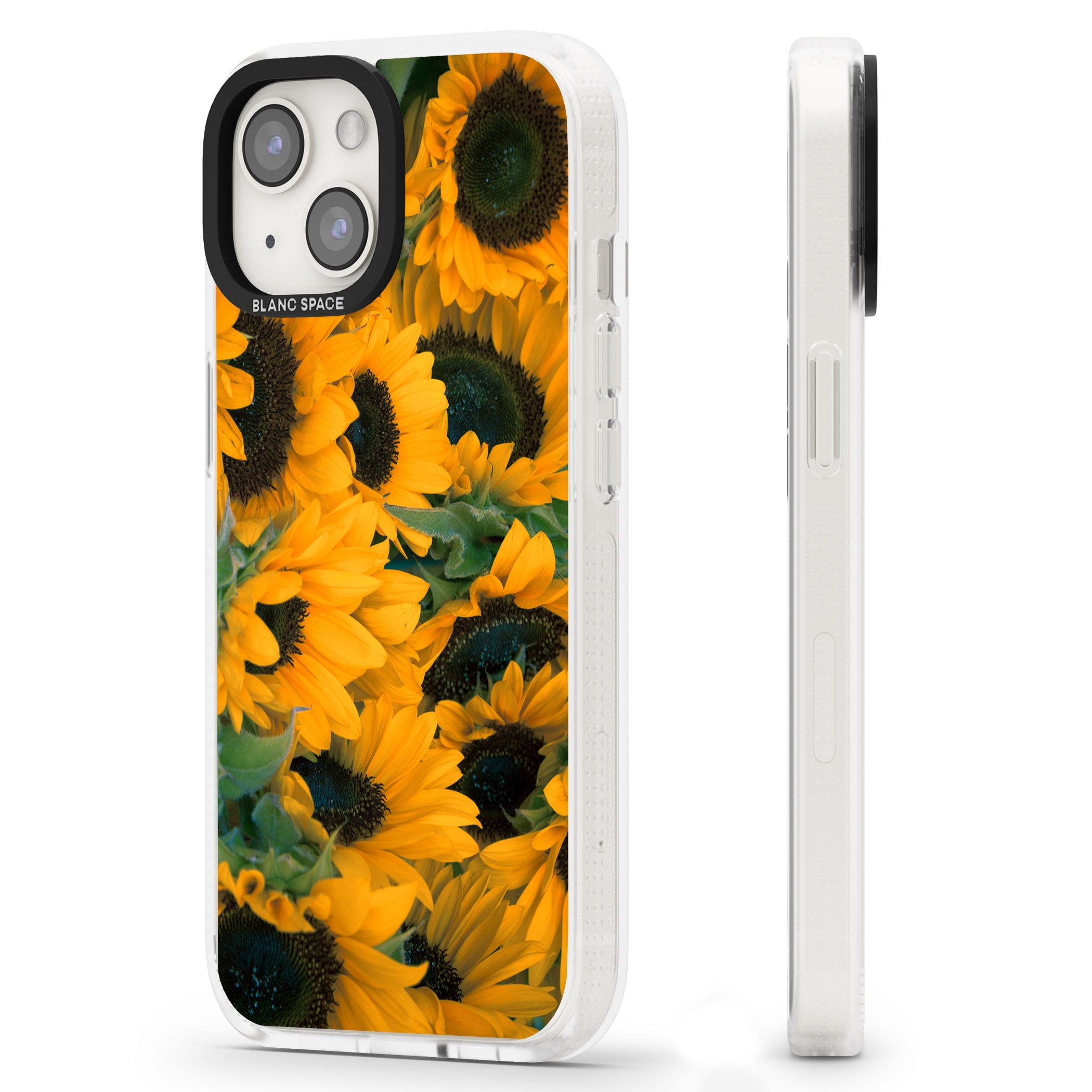 Sunflowers iPhone 15 / 14 / 13 Clear Case Impact Air - Blanc Space