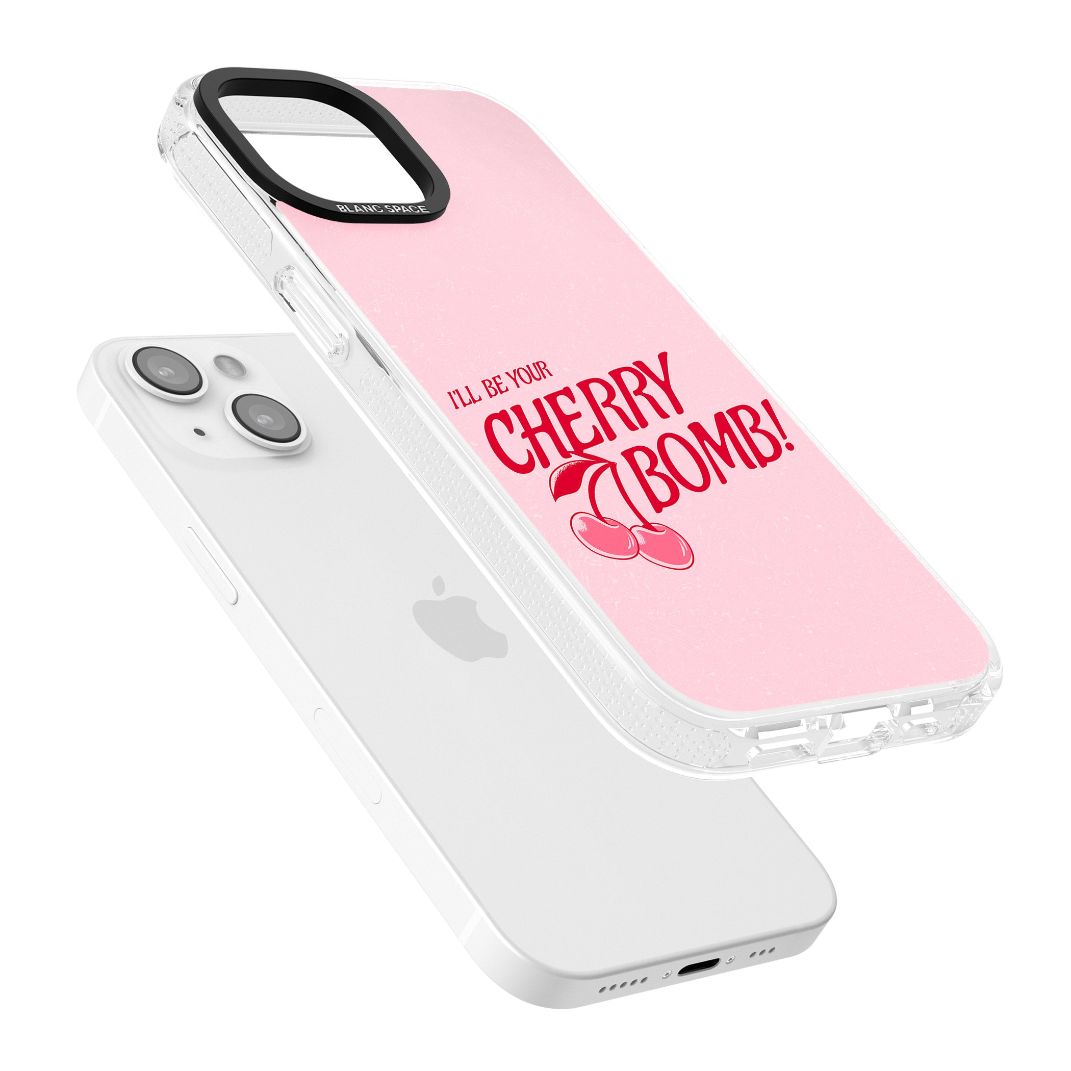 Your Cherry Bomb iPhone 15 / 14 / 13 Clear Case Impact Air - Blanc Space
