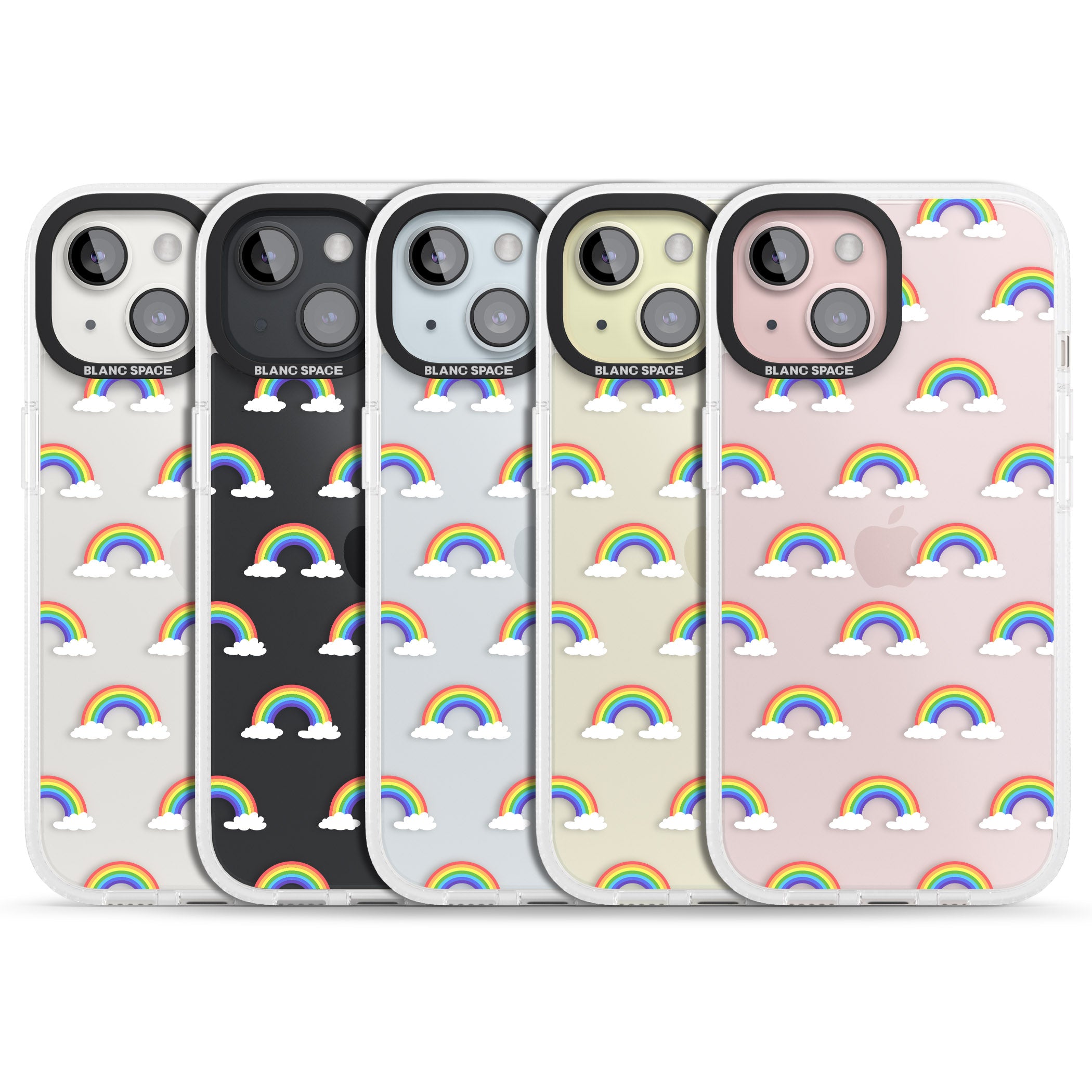 Rainbow of possibilities iPhone 15 / 14 / 13 Clear Case Impact Air - Blanc Space