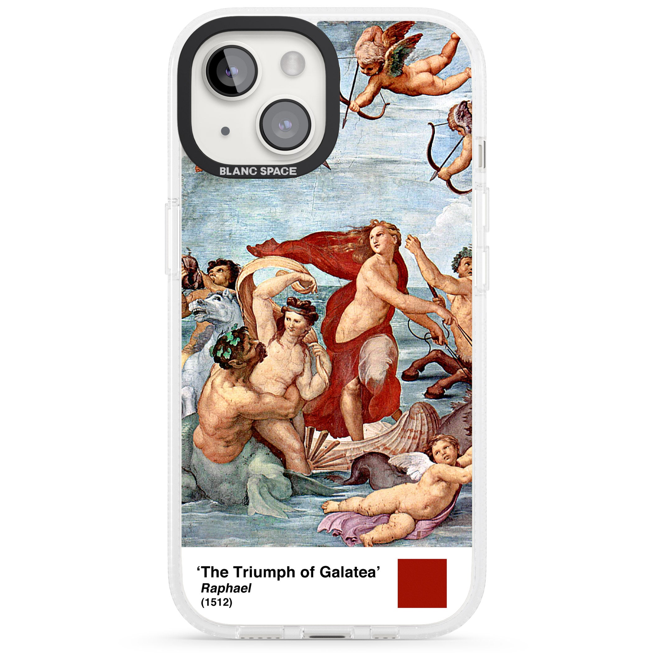The Triumph of Galatea iPhone 15 / 14 / 13 Clear Case Impact Air - Blanc Space