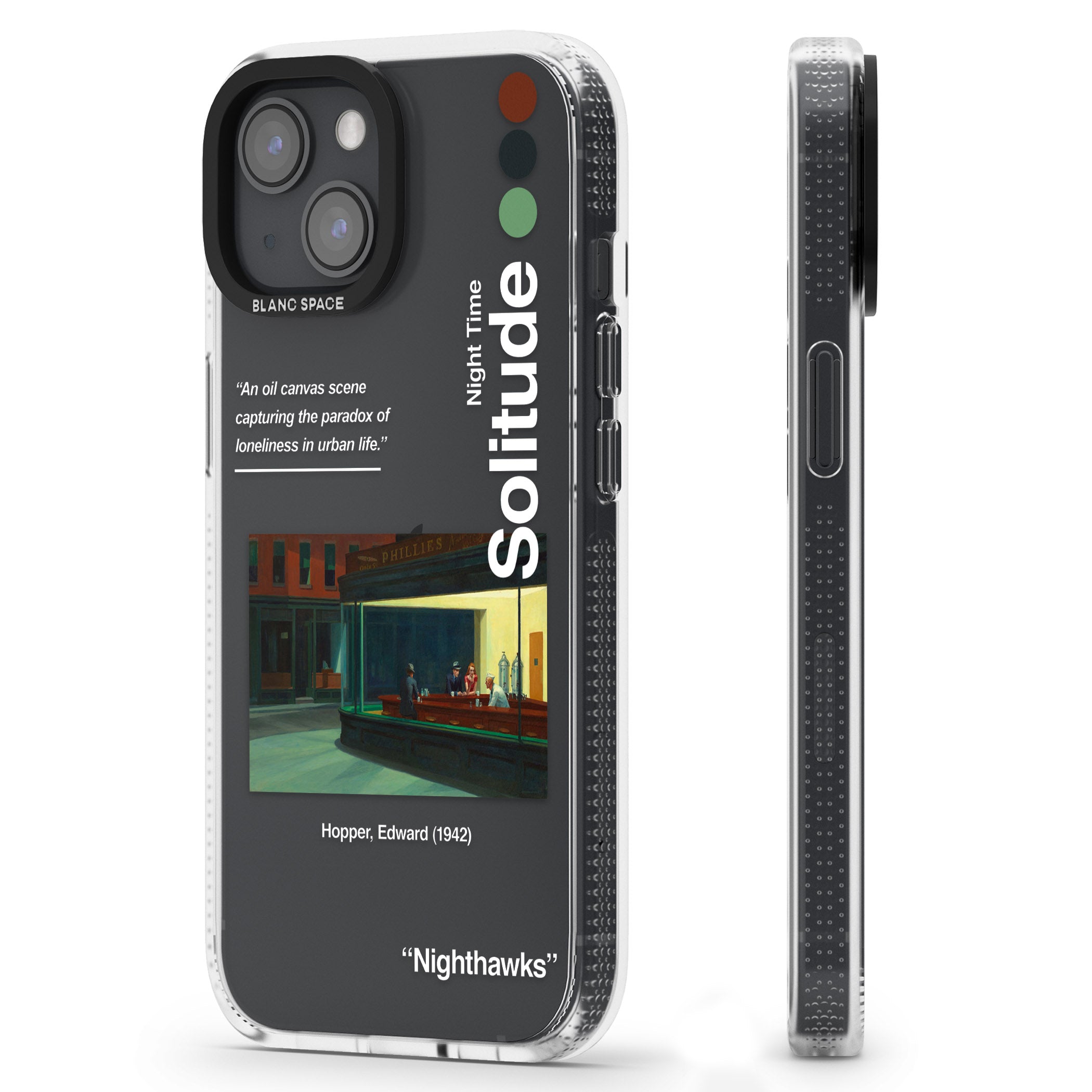 Nighthawks iPhone 15 / 14 / 13 Clear Case Impact Air - Blanc Space