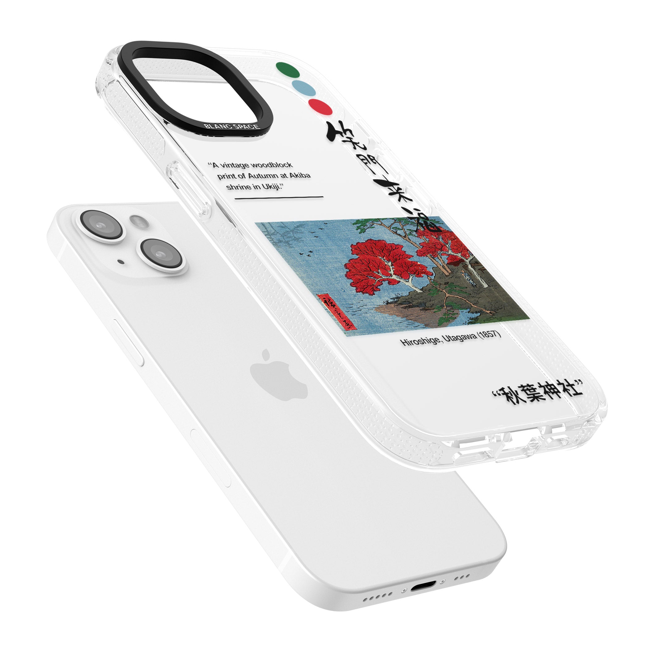 Akiba Shrine in Ukiji iPhone 15 / 14 / 13 Clear Case Impact Air - Blanc Space