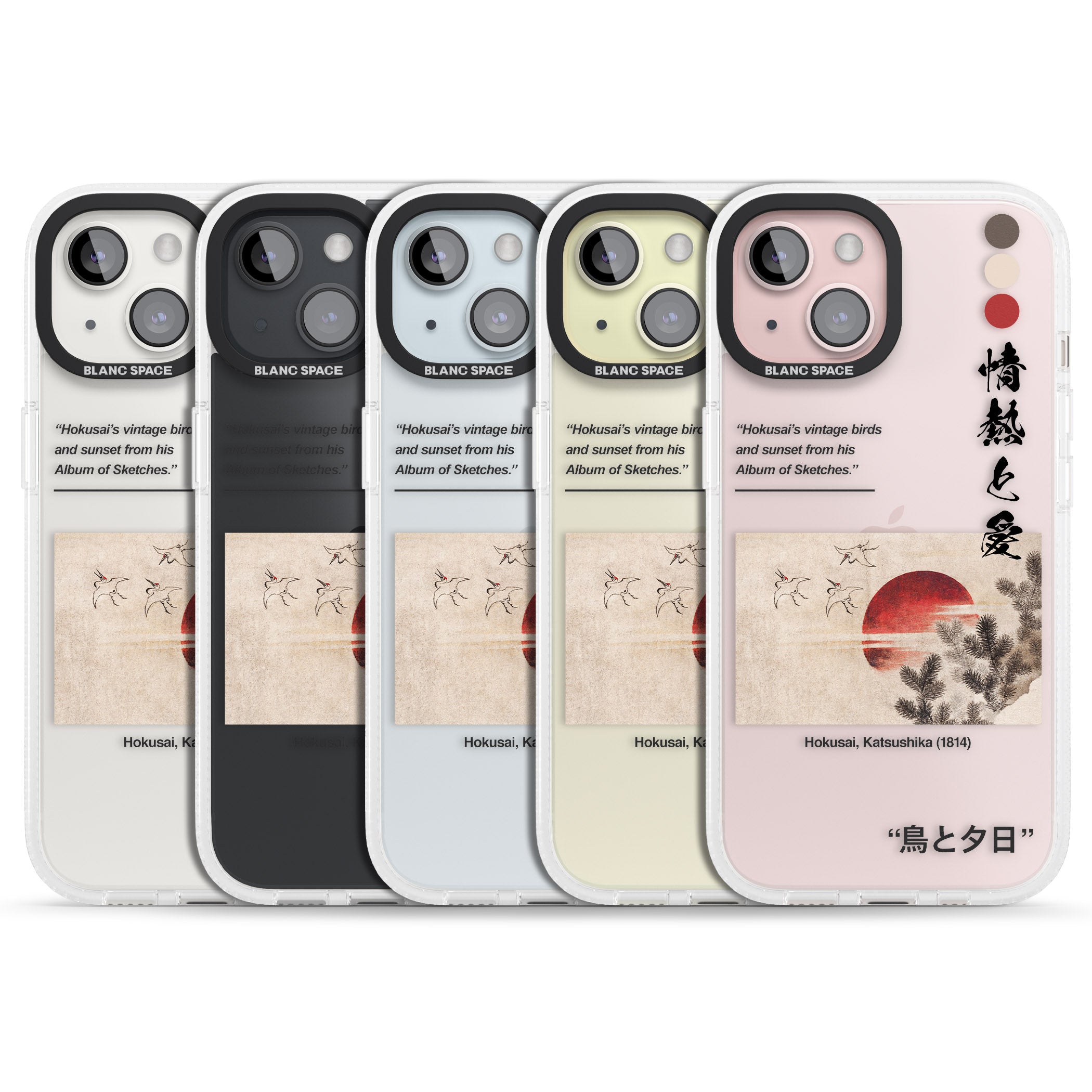 Birds and Sunset iPhone 15 / 14 / 13 Clear Case Impact Air - Blanc Space