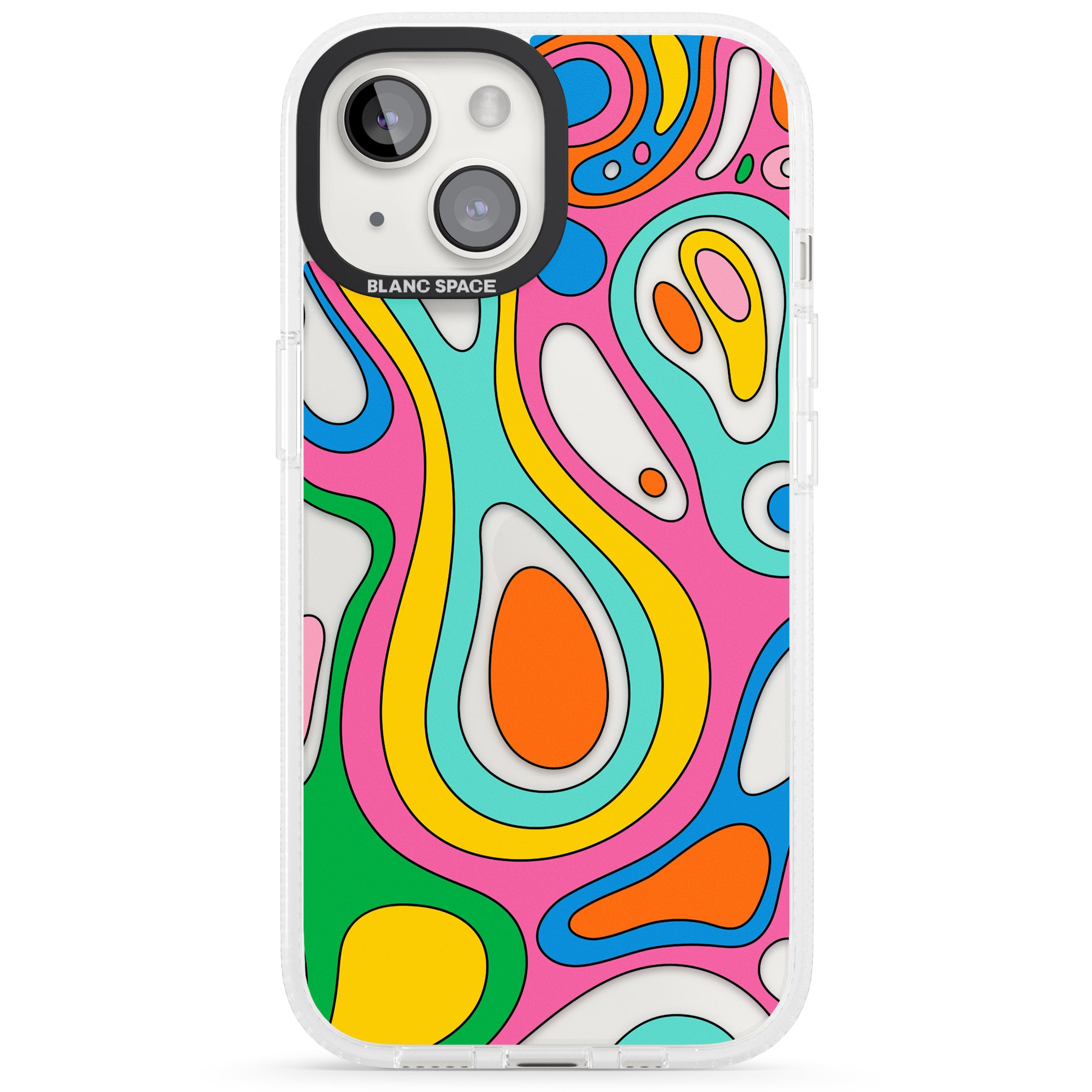 Dreams & Grooves iPhone 15 / 14 / 13 Clear Case Impact Air - Blanc Space