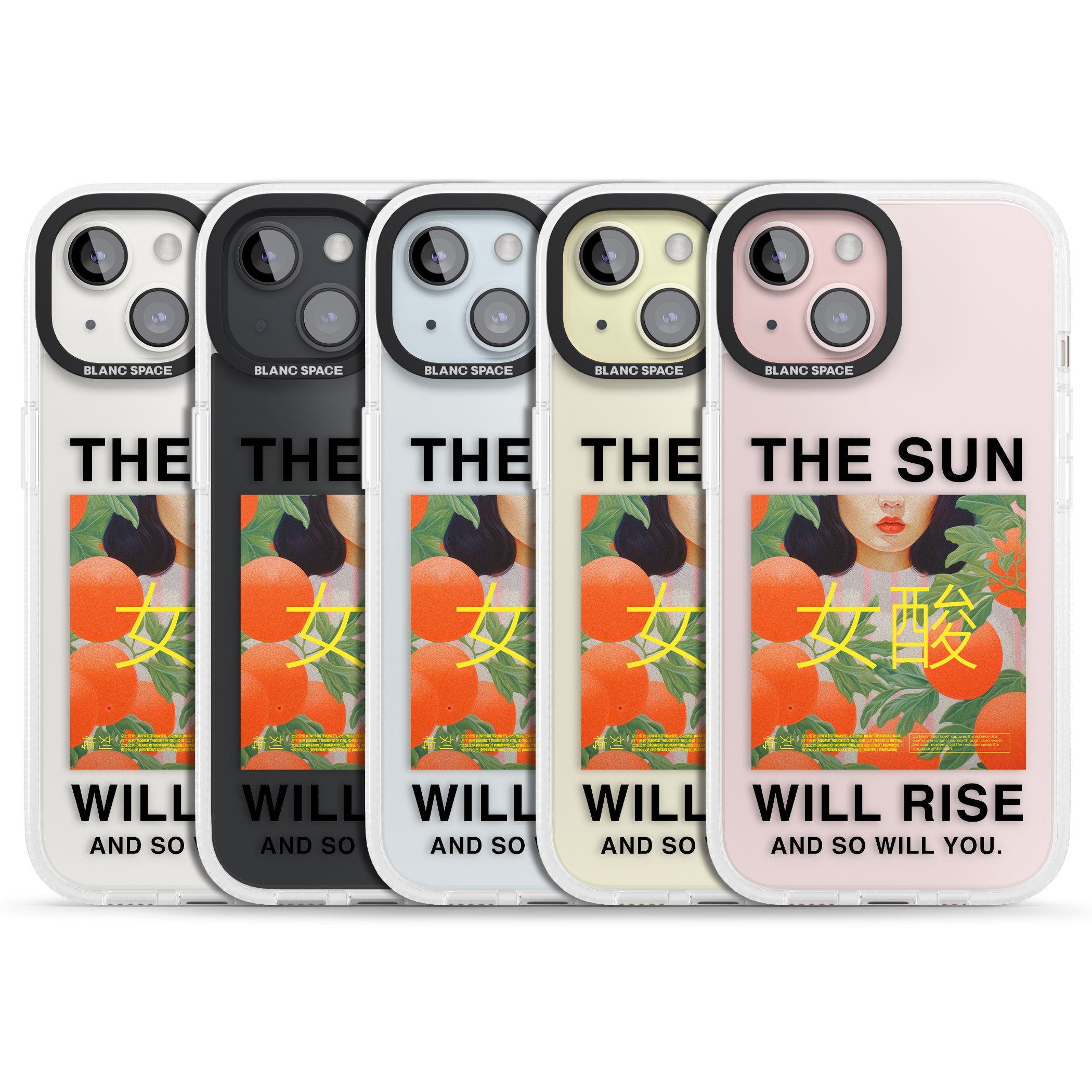 The Sun Will Rise iPhone 15 / 14 / 13 Clear Case Impact Air - Blanc Space