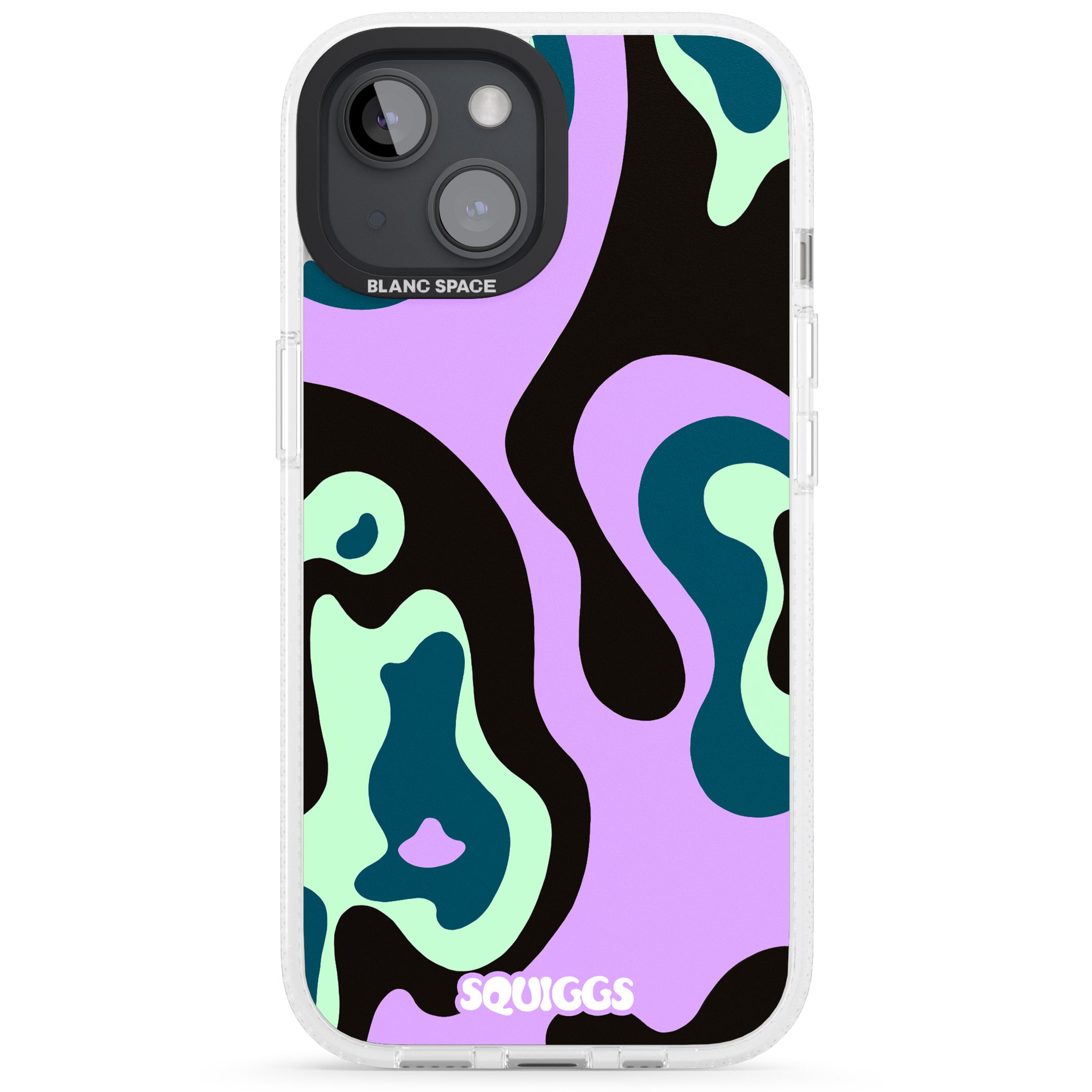 Purple River iPhone 15 / 14 / 13 Clear Case Impact Air - Blanc Space