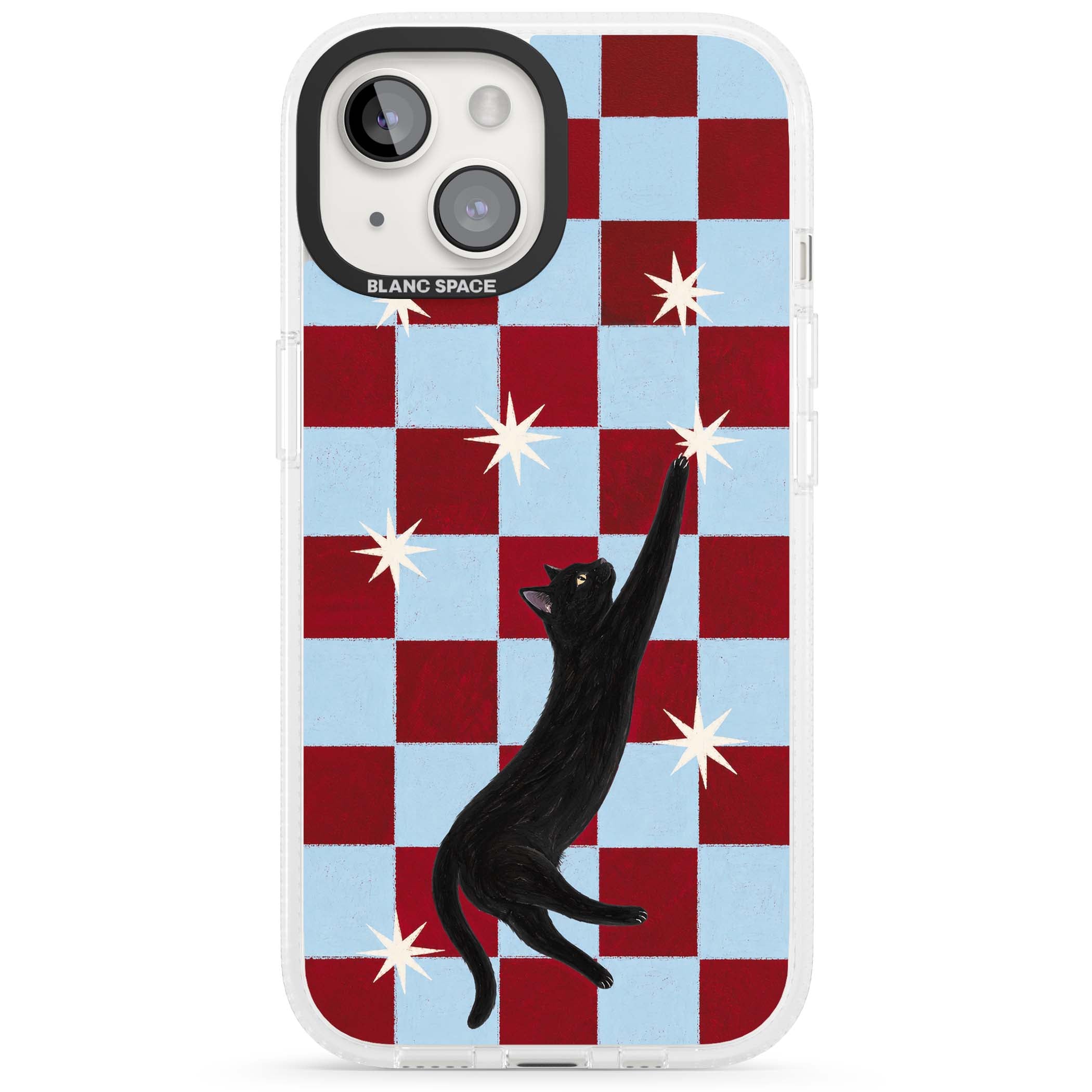 Starlit Kitty animals iPhone case | Clear Case Impact Air case for iPhone 15, iPhone 15 Plus