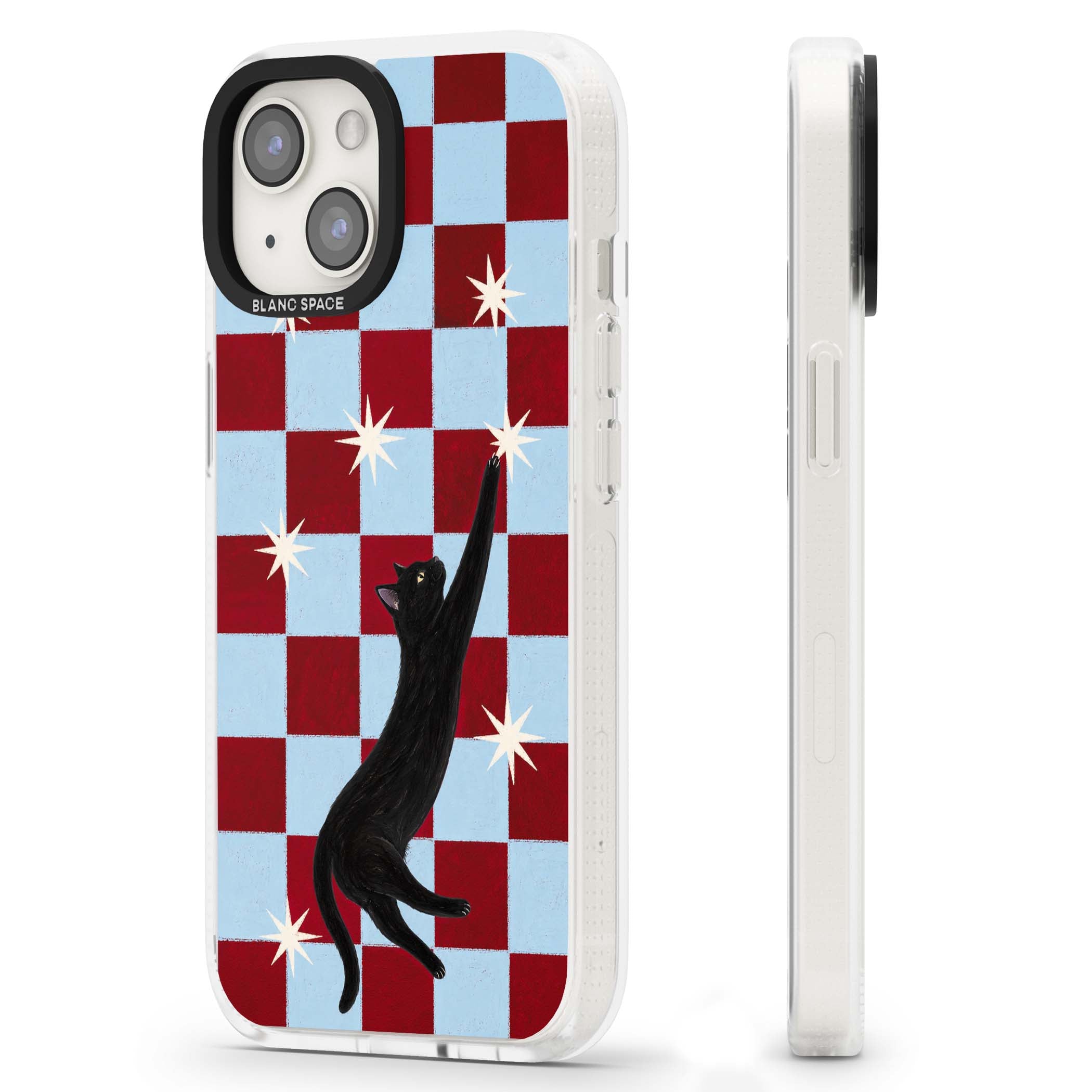 Starlit Kitty animals iPhone case | Clear Case Impact Air case for iPhone 15, iPhone 15 Plus