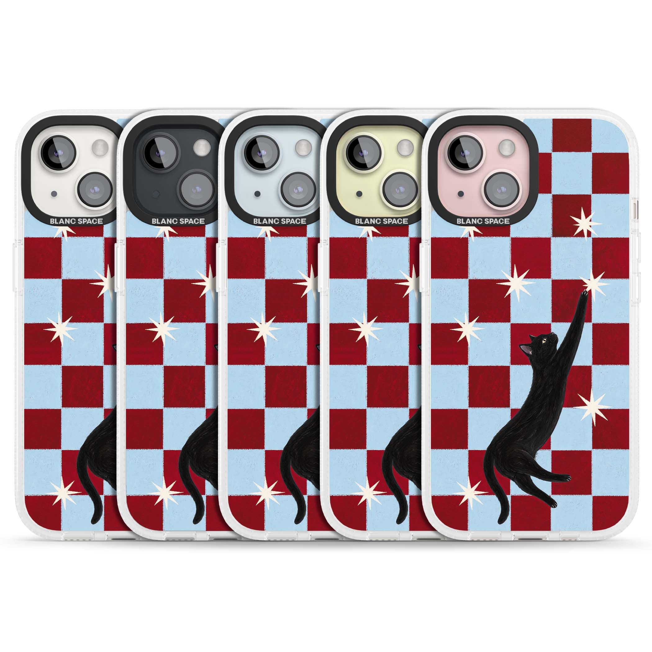 Starlit Kitty animals iPhone case | Clear Case Impact Air case for iPhone 15, iPhone 15 Plus