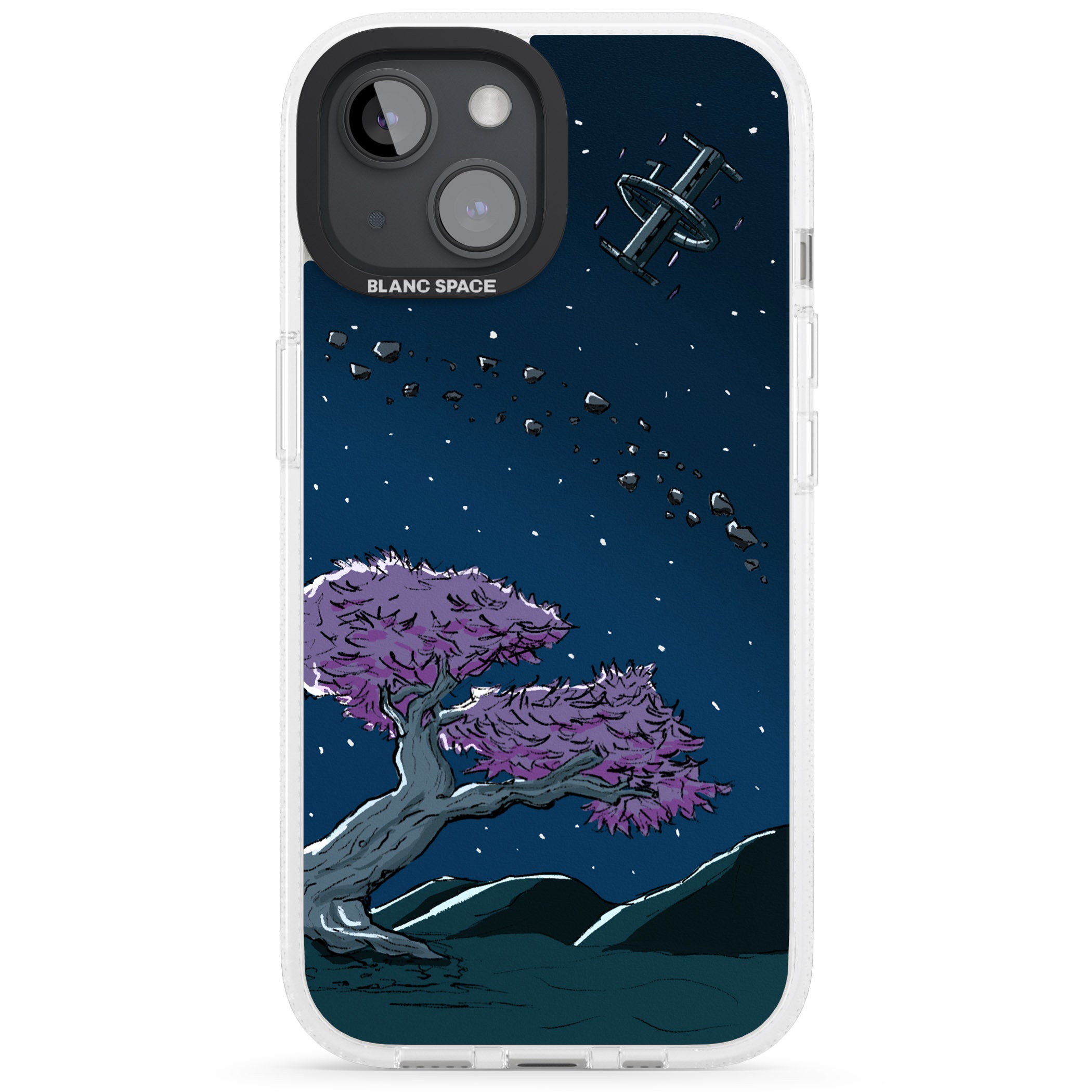 Orbit iPhone 15 / 14 / 13 Clear Case Impact Air - Blanc Space