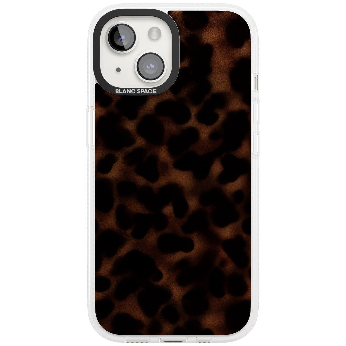 Dark Tortoise Shell old money iPhone case featuring a dark tortoiseshell pattern with amber and black animal print tones iPhone 12 / 12 Pro / iPhone 12 / iPhone 12 Pro / iPhone 13 / iPhone 14 / iPhone 14 Plus / iPhone 15 Impact Air Phone Case front