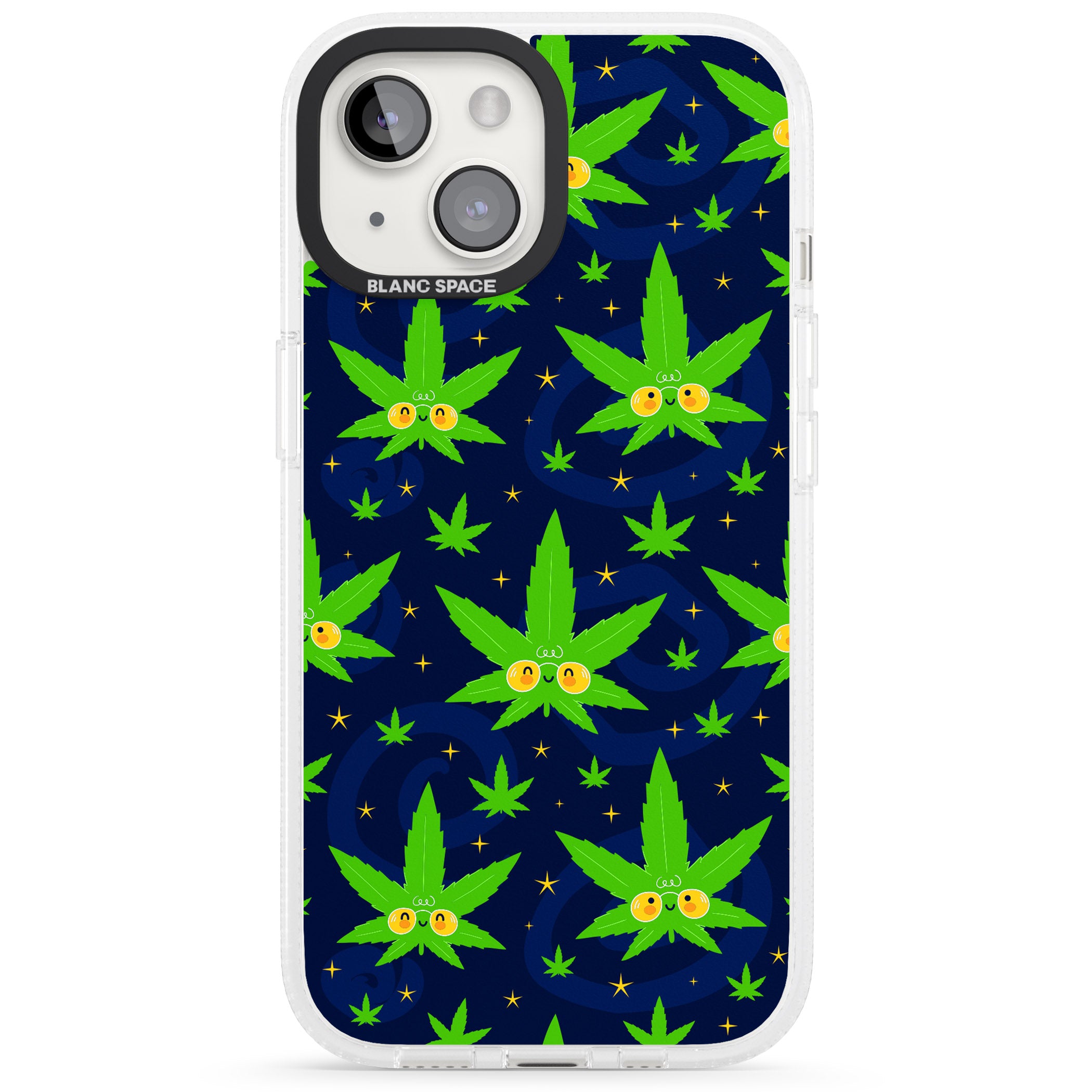 High AF iPhone 15 / 14 / 13 Clear Case Impact Air - Blanc Space