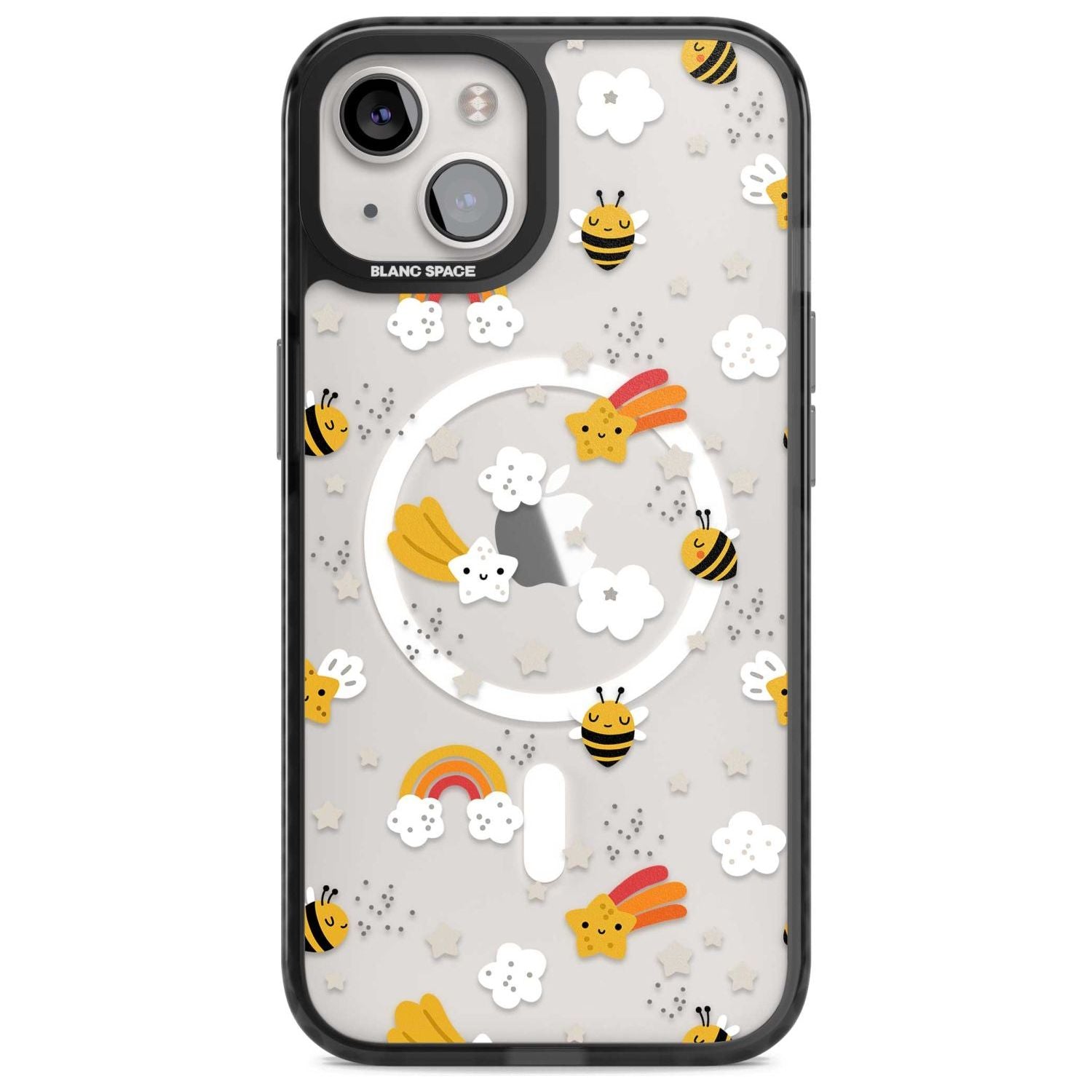 Busy Bee Phone Case iPhone 15 Plus / Magsafe Black Impact Case,iPhone 15 / Magsafe Black Impact Case,iPhone 14 Plus / Magsafe Black Impact Case,iPhone 14 / Magsafe Black Impact Case,iPhone 13 / Magsafe Black Impact Case Blanc Space