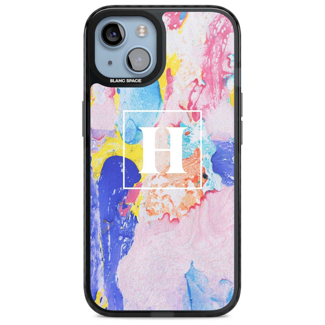 Personalised Mixed Pastels Marbled Paper Custom Phone Case iPhone 15 Plus / Magsafe Black Impact Case,iPhone 15 / Magsafe Black Impact Case,iPhone 14 Plus / Magsafe Black Impact Case,iPhone 14 / Magsafe Black Impact Case,iPhone 13 / Magsafe Black Impact Case Blanc Space