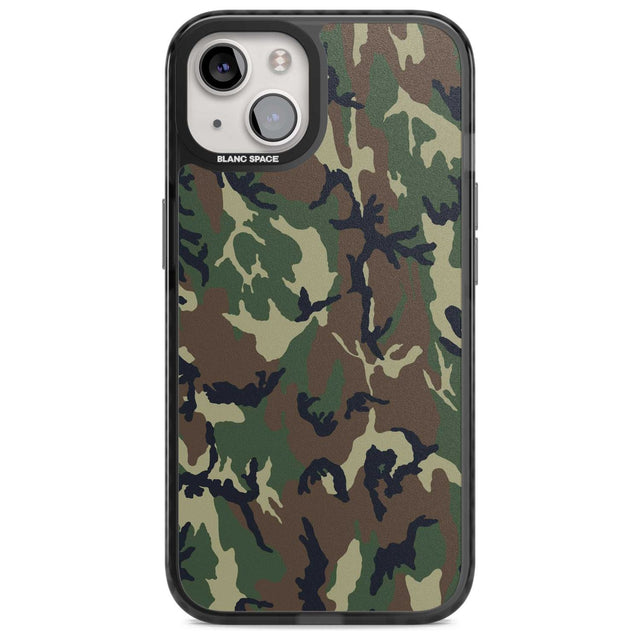 Forest Green Camo Phone Case iPhone 15 / Magsafe Black Impact Case,iPhone 15 Plus / Magsafe Black Impact Case,iPhone 13 / Magsafe Black Impact Case,iPhone 14 / Magsafe Black Impact Case,iPhone 14 Plus / Magsafe Black Impact Case Blanc Space