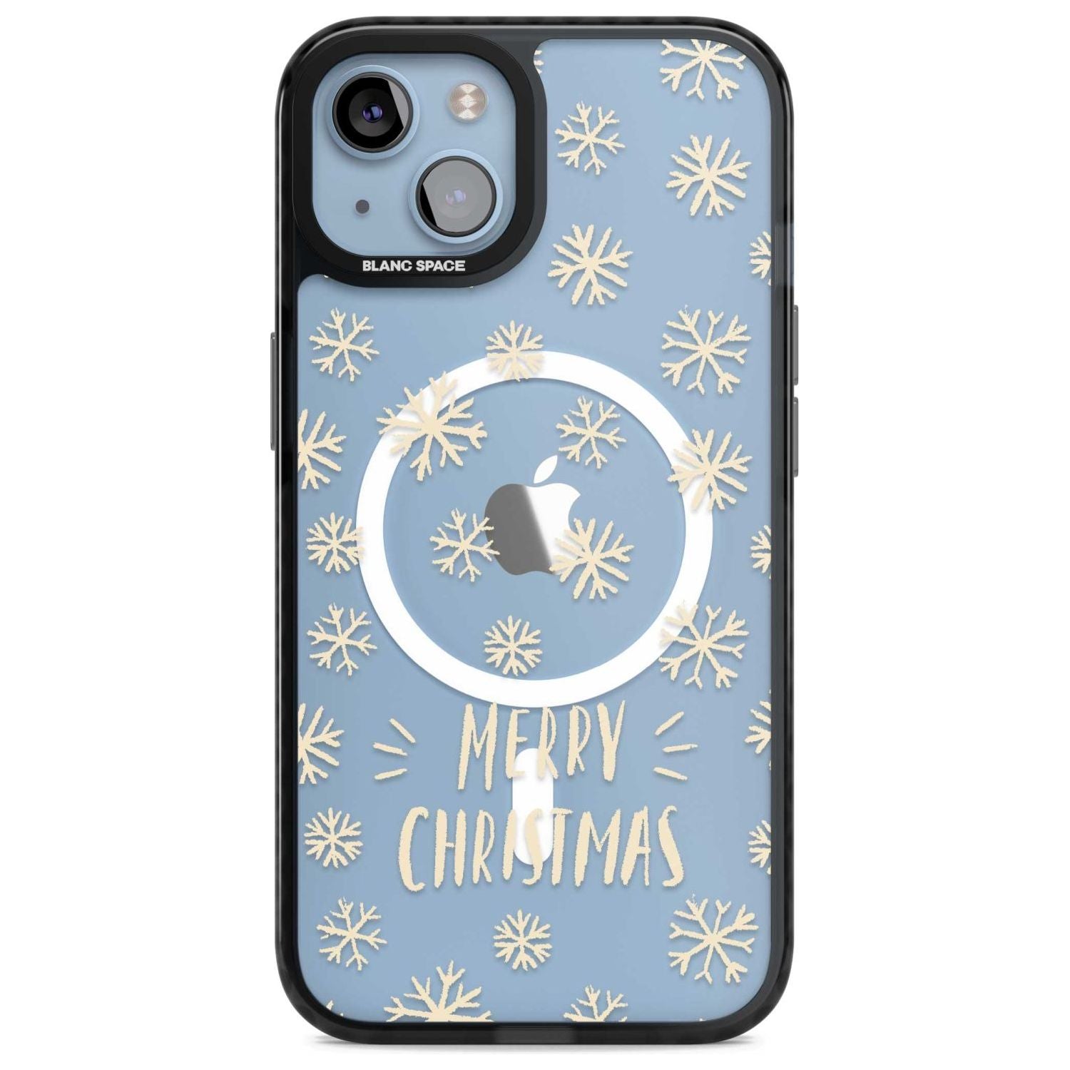 Christmas Snowflake Pattern Phone Case iPhone 15 Plus / Magsafe Black Impact Case,iPhone 15 / Magsafe Black Impact Case,iPhone 14 Plus / Magsafe Black Impact Case,iPhone 14 / Magsafe Black Impact Case,iPhone 13 / Magsafe Black Impact Case Blanc Space