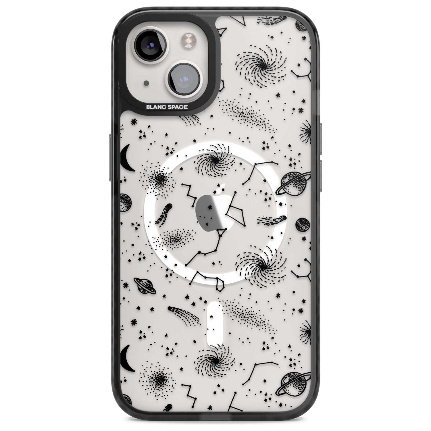 Mixed Galaxy Pattern Phone Case iPhone 15 Plus / Magsafe Black Impact Case,iPhone 15 / Magsafe Black Impact Case,iPhone 14 Plus / Magsafe Black Impact Case,iPhone 14 / Magsafe Black Impact Case,iPhone 13 / Magsafe Black Impact Case Blanc Space