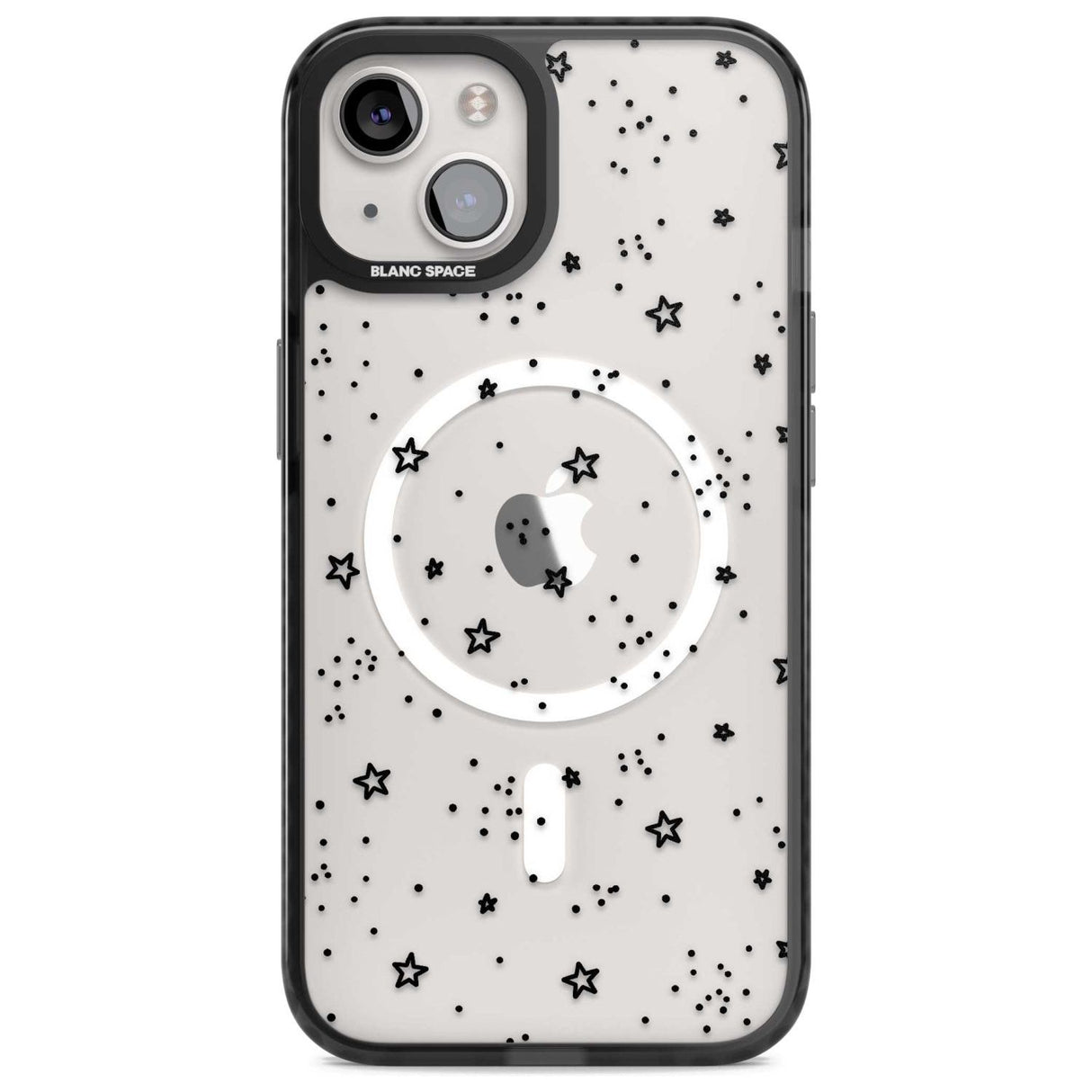 Mixed Stars Phone Case iPhone 15 Plus / Magsafe Black Impact Case,iPhone 15 / Magsafe Black Impact Case,iPhone 14 Plus / Magsafe Black Impact Case,iPhone 14 / Magsafe Black Impact Case,iPhone 13 / Magsafe Black Impact Case Blanc Space