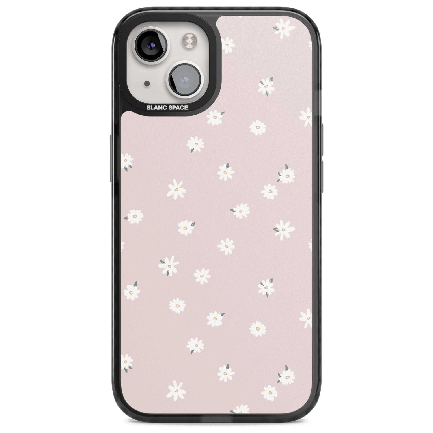 Painted Daises on Pink Phone Case iPhone 15 Plus / Magsafe Black Impact Case,iPhone 15 / Magsafe Black Impact Case,iPhone 14 Plus / Magsafe Black Impact Case,iPhone 14 / Magsafe Black Impact Case,iPhone 13 / Magsafe Black Impact Case Blanc Space
