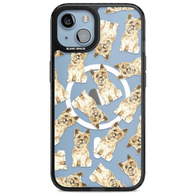 Cairn Terrier Watercolour Dog Pattern Phone Case iPhone 15 Plus / Magsafe Black Impact Case,iPhone 15 / Magsafe Black Impact Case,iPhone 14 Plus / Magsafe Black Impact Case,iPhone 14 / Magsafe Black Impact Case,iPhone 13 / Magsafe Black Impact Case Blanc Space