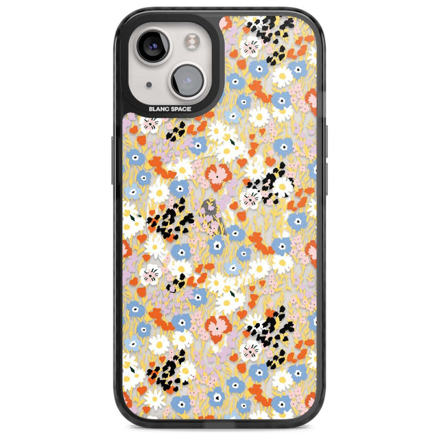 Busy Floral Mix: Transparent Phone Case iPhone 15 Plus / Magsafe Black Impact Case,iPhone 15 / Magsafe Black Impact Case,iPhone 14 Plus / Magsafe Black Impact Case,iPhone 14 / Magsafe Black Impact Case,iPhone 13 / Magsafe Black Impact Case Blanc Space
