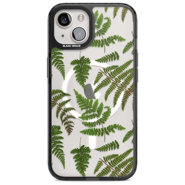 Leafy Ferns Phone Case iPhone 15 Plus / Magsafe Black Impact Case,iPhone 15 / Magsafe Black Impact Case,iPhone 14 Plus / Magsafe Black Impact Case,iPhone 14 / Magsafe Black Impact Case,iPhone 13 / Magsafe Black Impact Case Blanc Space