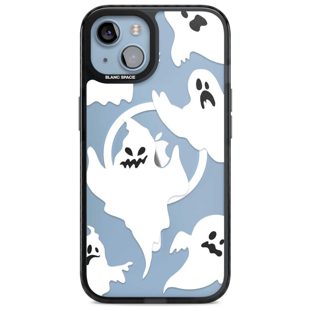 Ghost Pattern Phone Case iPhone 15 Plus / Magsafe Black Impact Case,iPhone 15 / Magsafe Black Impact Case,iPhone 14 Plus / Magsafe Black Impact Case,iPhone 14 / Magsafe Black Impact Case,iPhone 13 / Magsafe Black Impact Case Blanc Space