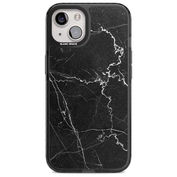 Bold Black Marble With White Texture