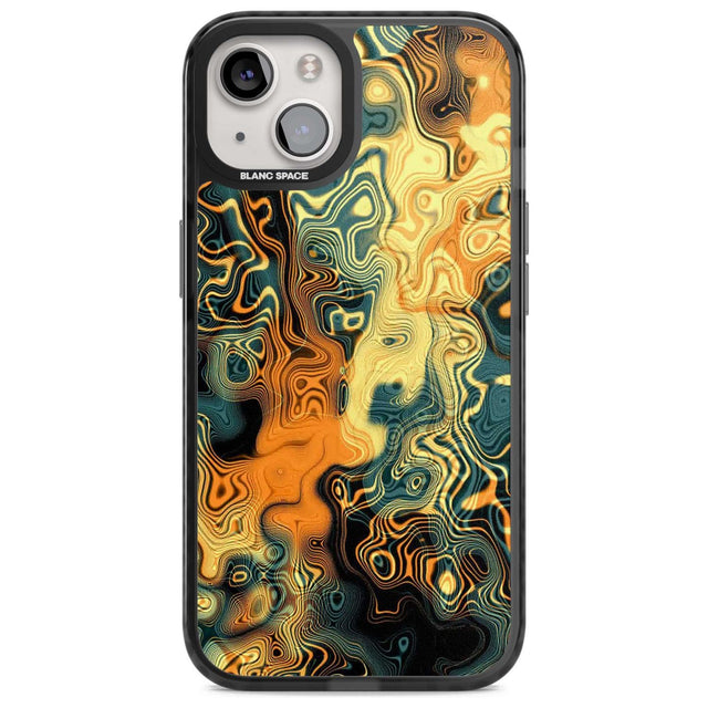 Gold Green Marble Phone Case iPhone 15 / Magsafe Black Impact Case,iPhone 15 Plus / Magsafe Black Impact Case,iPhone 13 / Magsafe Black Impact Case,iPhone 14 / Magsafe Black Impact Case,iPhone 14 Plus / Magsafe Black Impact Case Blanc Space